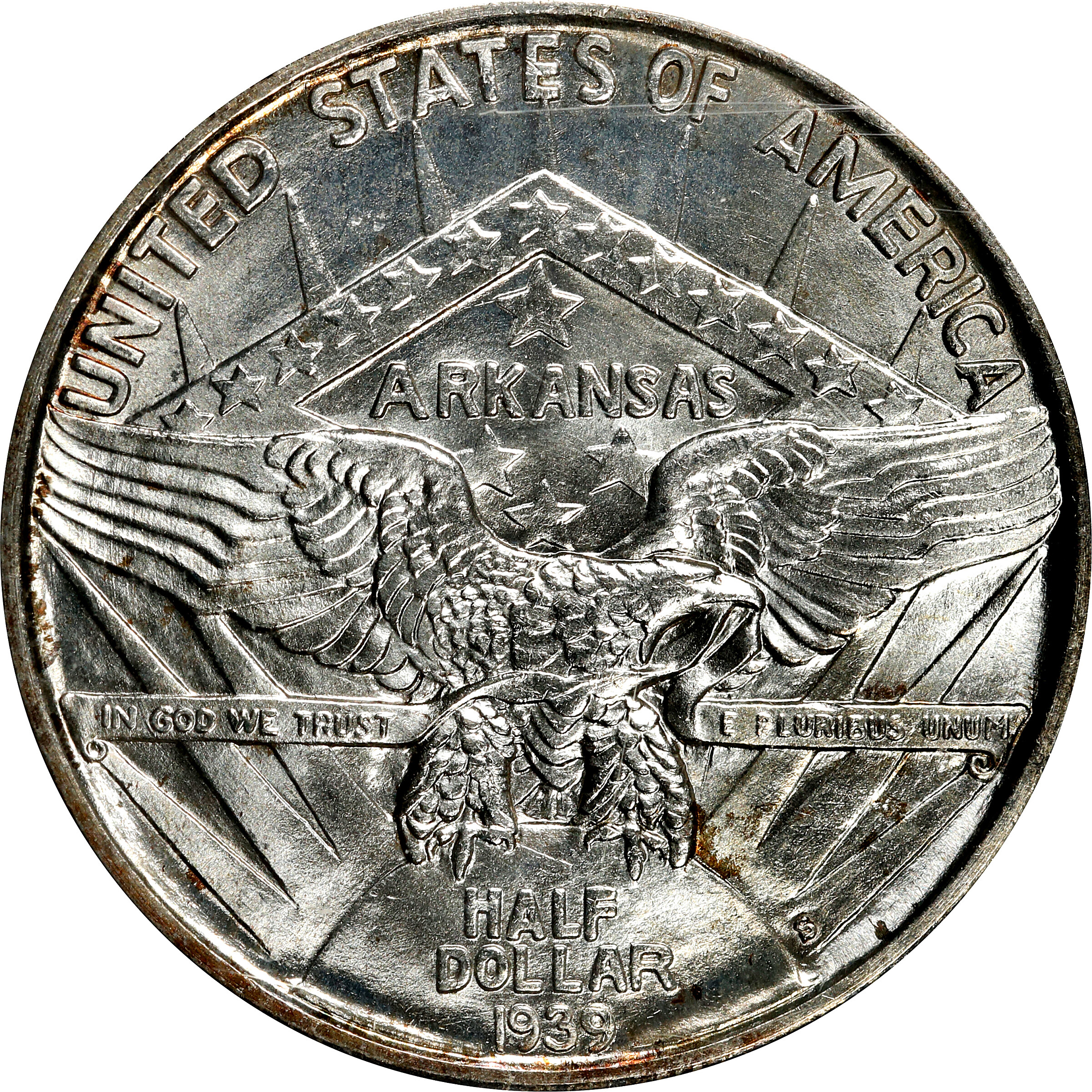 1939-S 50c Arkansas AU53 thumbnail 9
