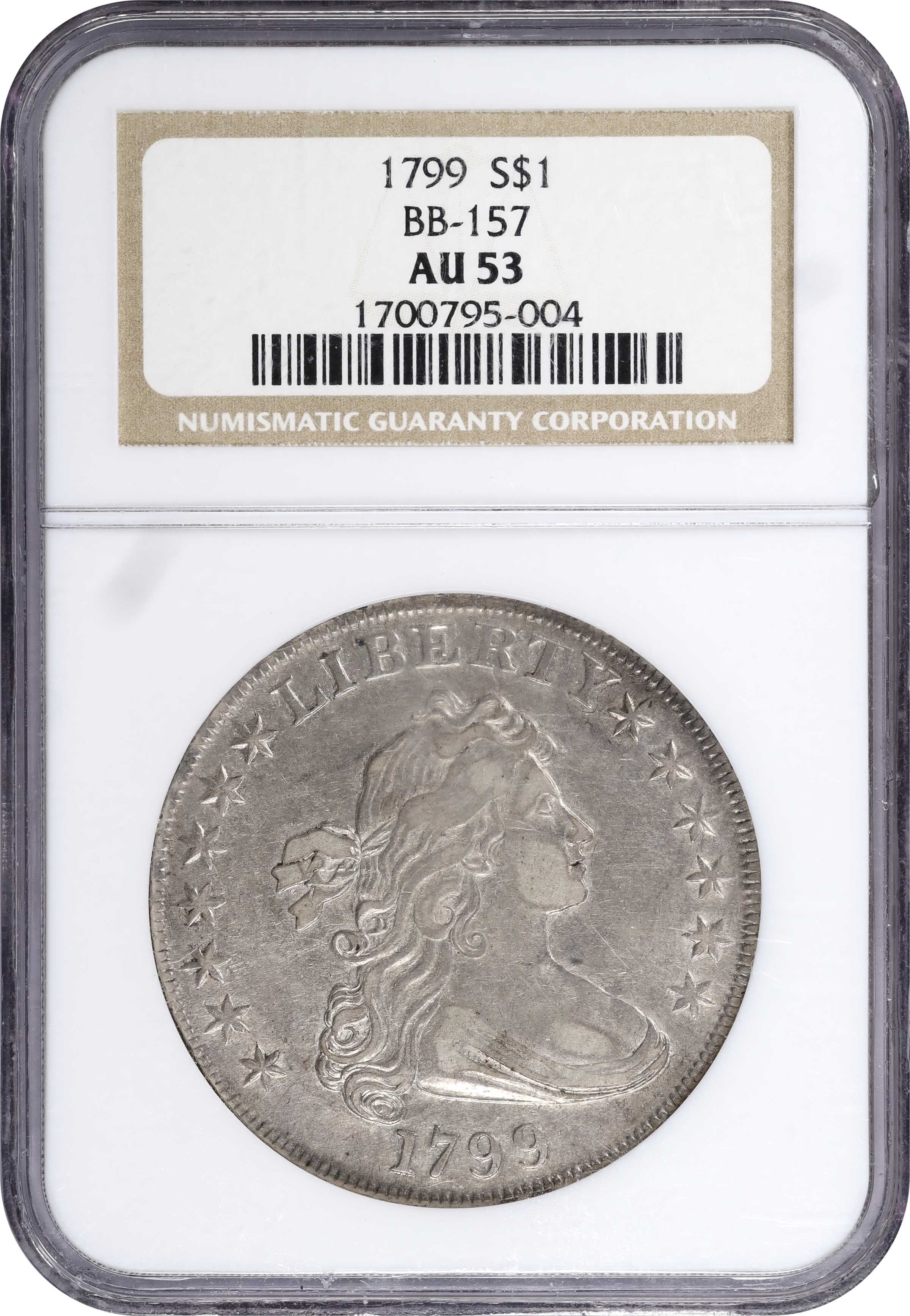 1799 $1  7x6 Stars, B-5, BB-157 MS60 thumbnail 11