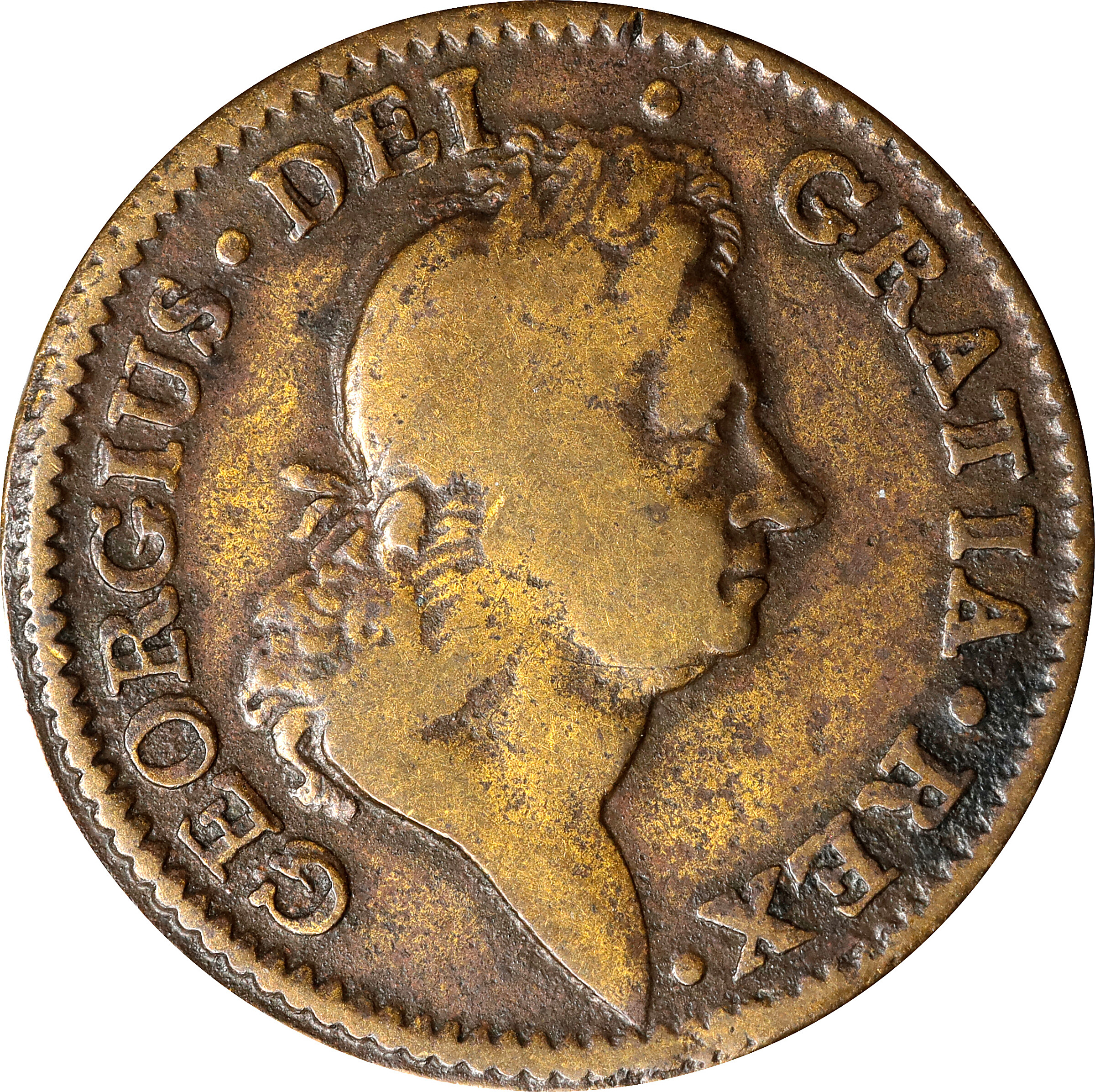 1722 Rosa Americana Penny. Martin 2.1-A.1, W-1256. Rarity-5. VTILE DVLCI. Very Fine.