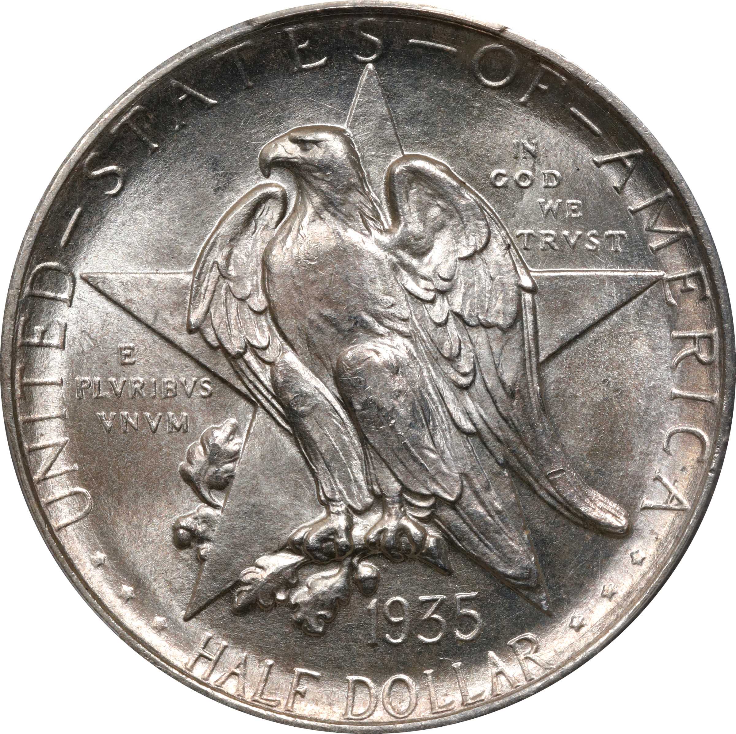 1935-S Texas Independence Centennial. Unc Details--Cleaned (PCGS).