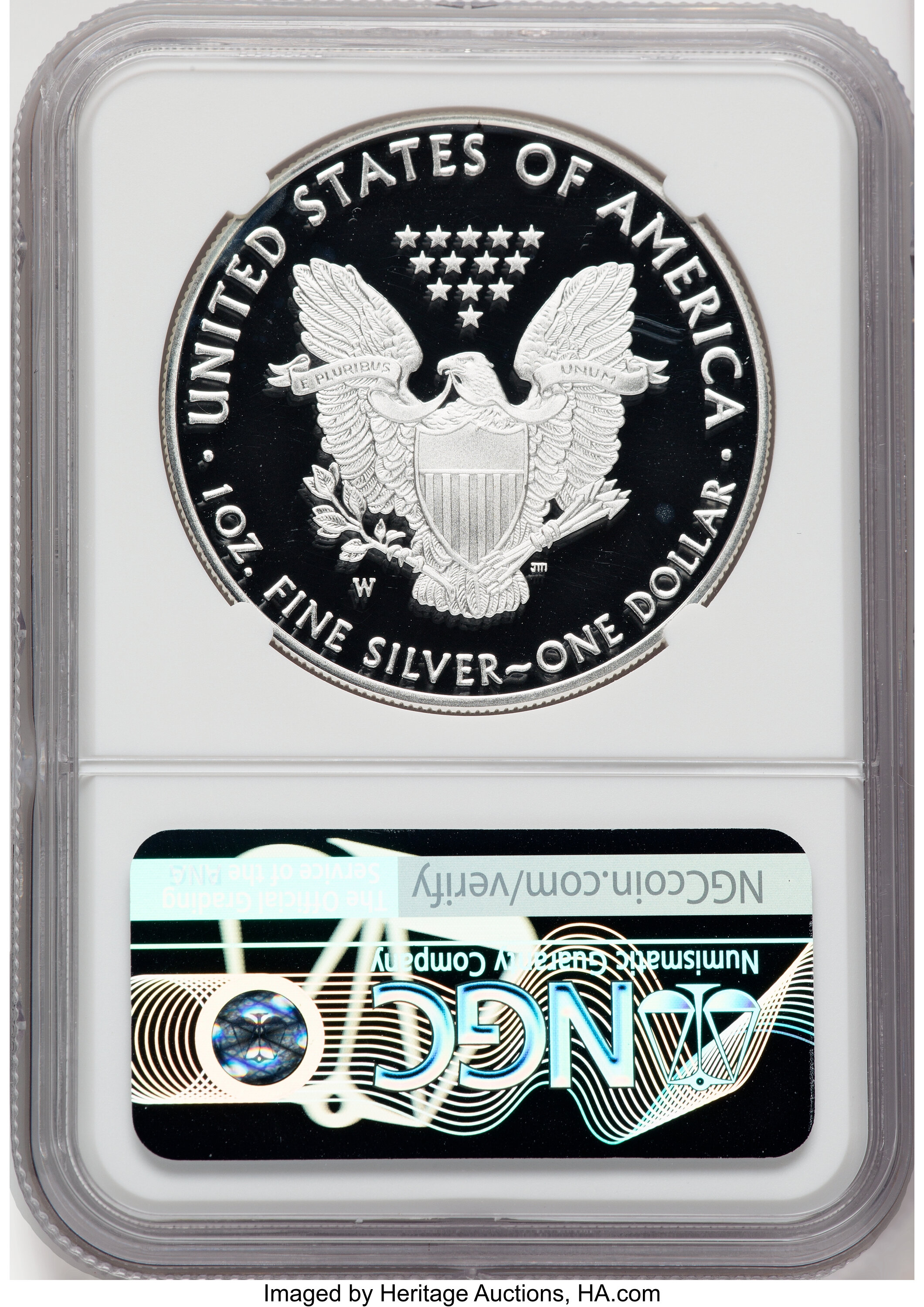 2018-W $1  Silver Eagle PR DCAM PR64 DCAM CAC thumbnail 6