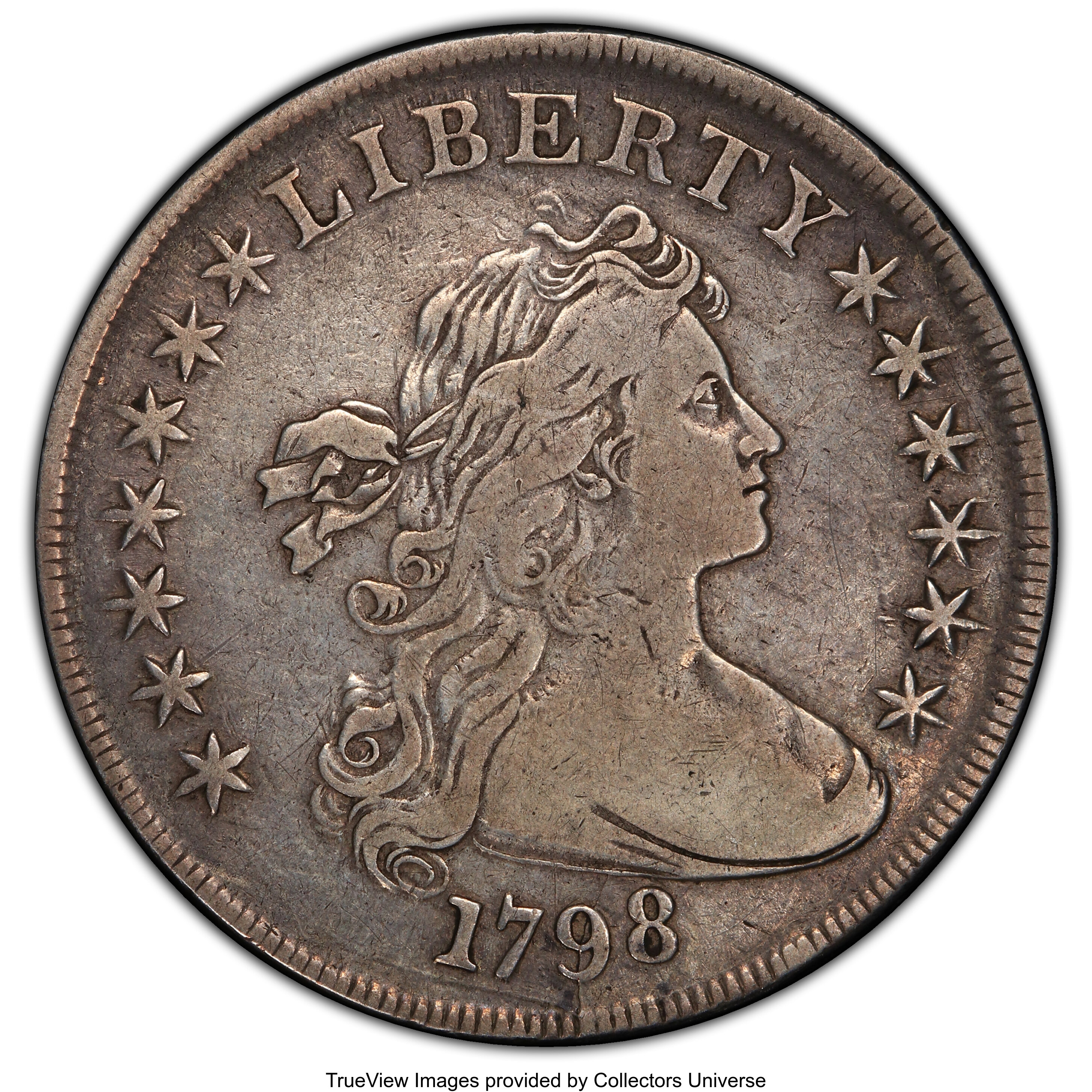 1798 $1  Large Eagle, Pointed 9, Close Date, B-31, BB-115 F15 thumbnail 14
