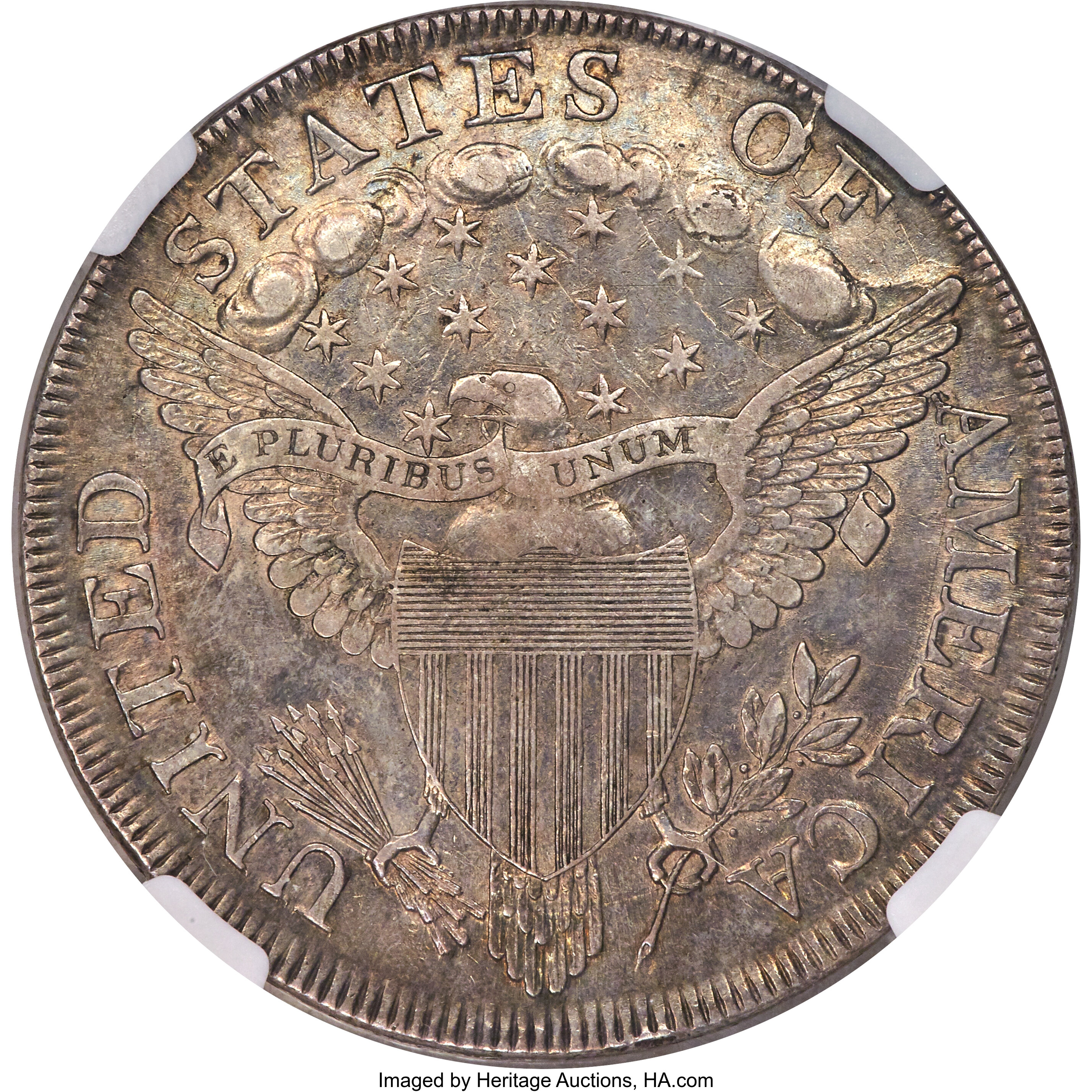 1798 $1  Large Eagle, Pointed 9, Close Date, B-31, BB-115 MS60 thumbnail 24