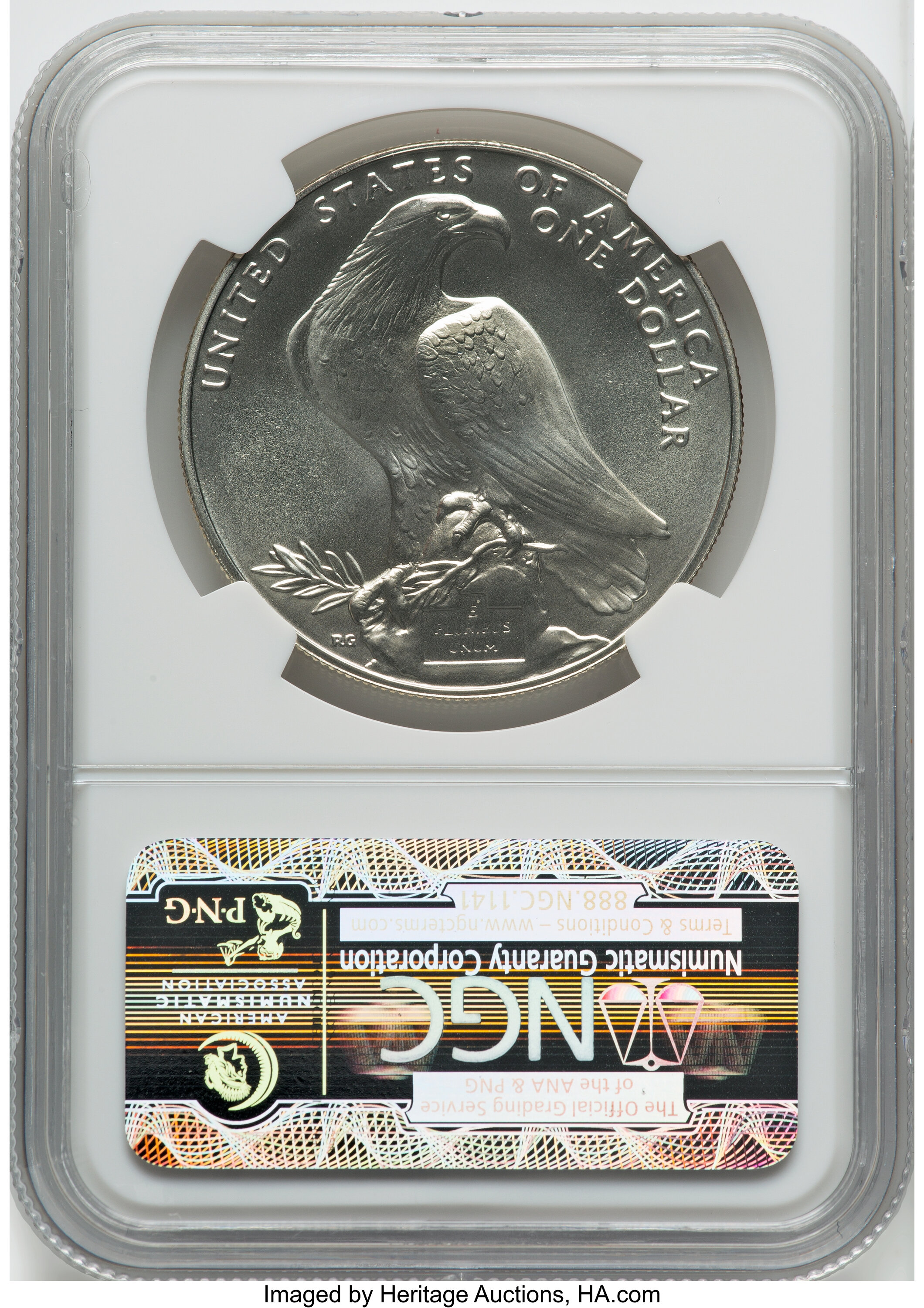 1984-D S$1 Los Angeles Olympiad Coliseum OGP thumbnail 2