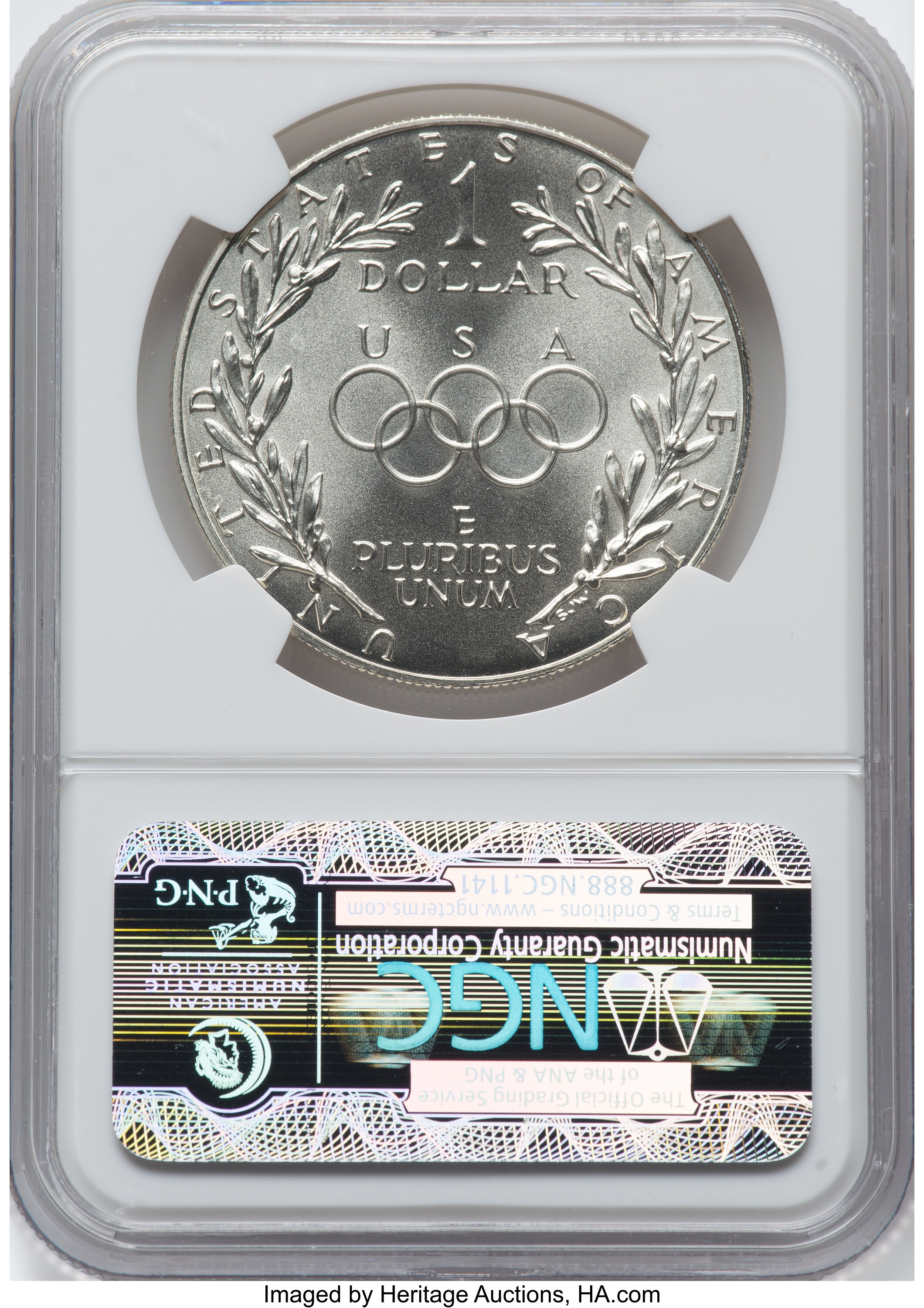 1988-D S$1 Seoul Olympiad MS70 thumbnail 4