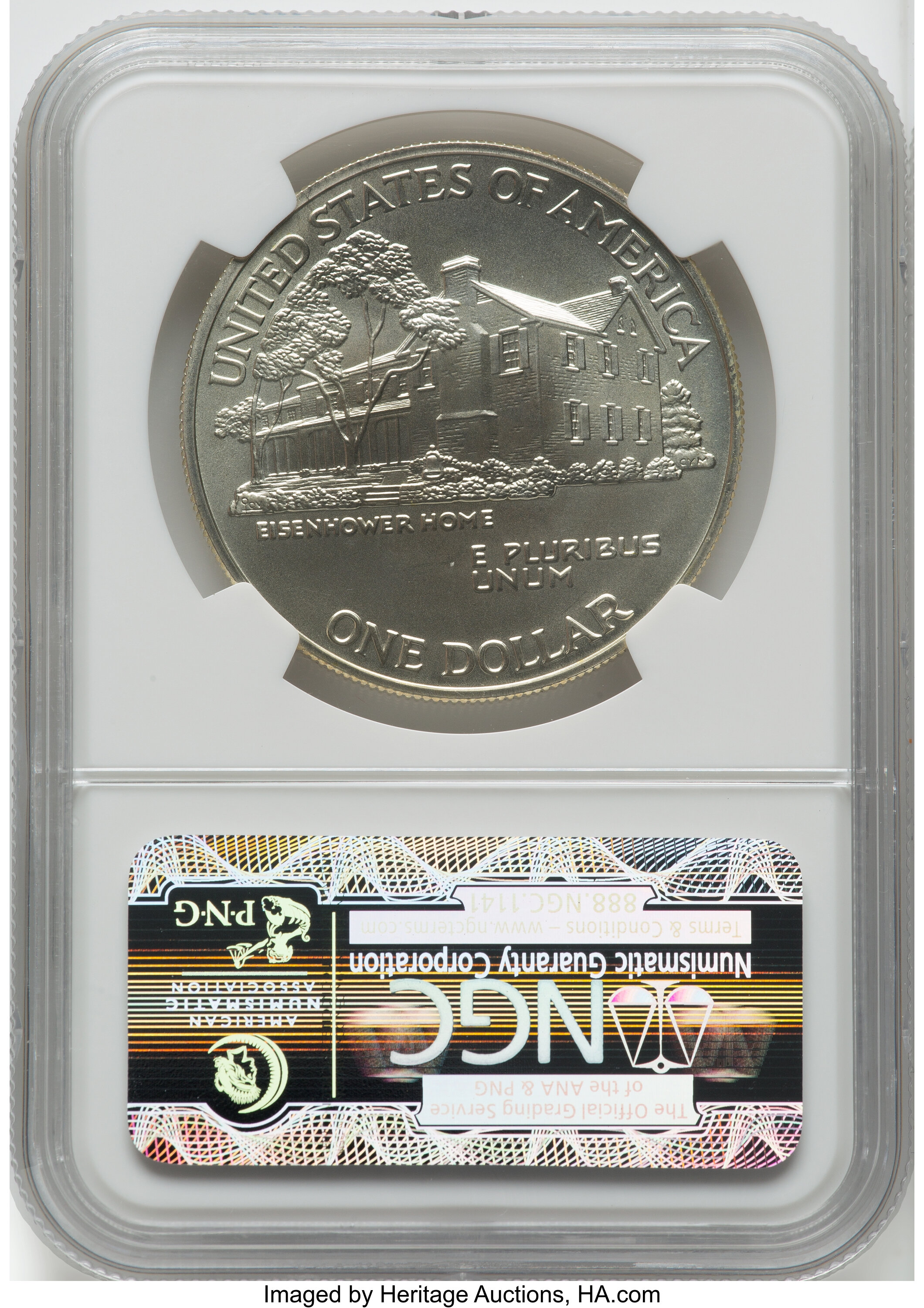 1990-W S$1 Eisenhower Centennial OGP thumbnail 8