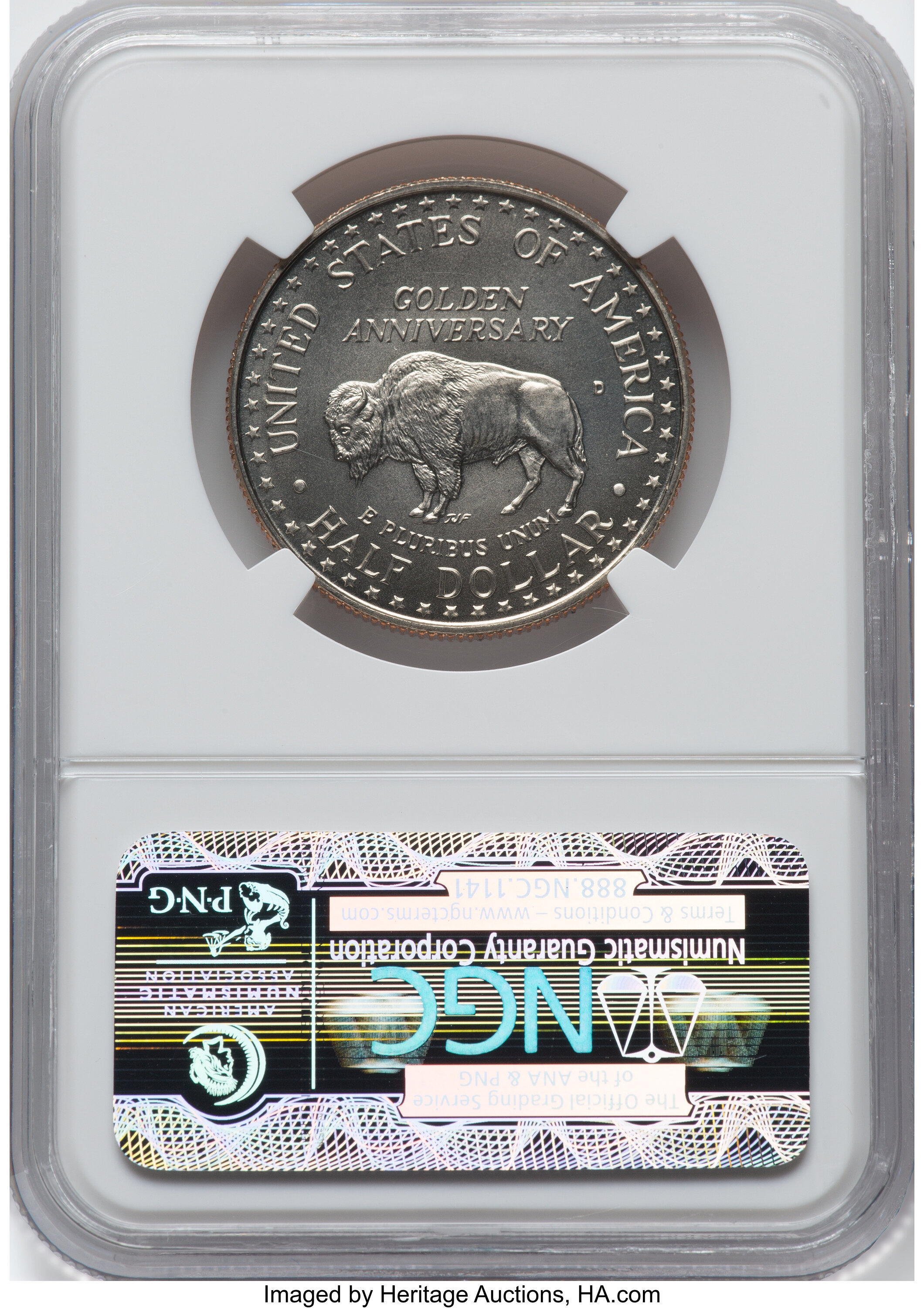 1991-D 50c Mount Rushmore Golden Anniversary MS70 thumbnail 3