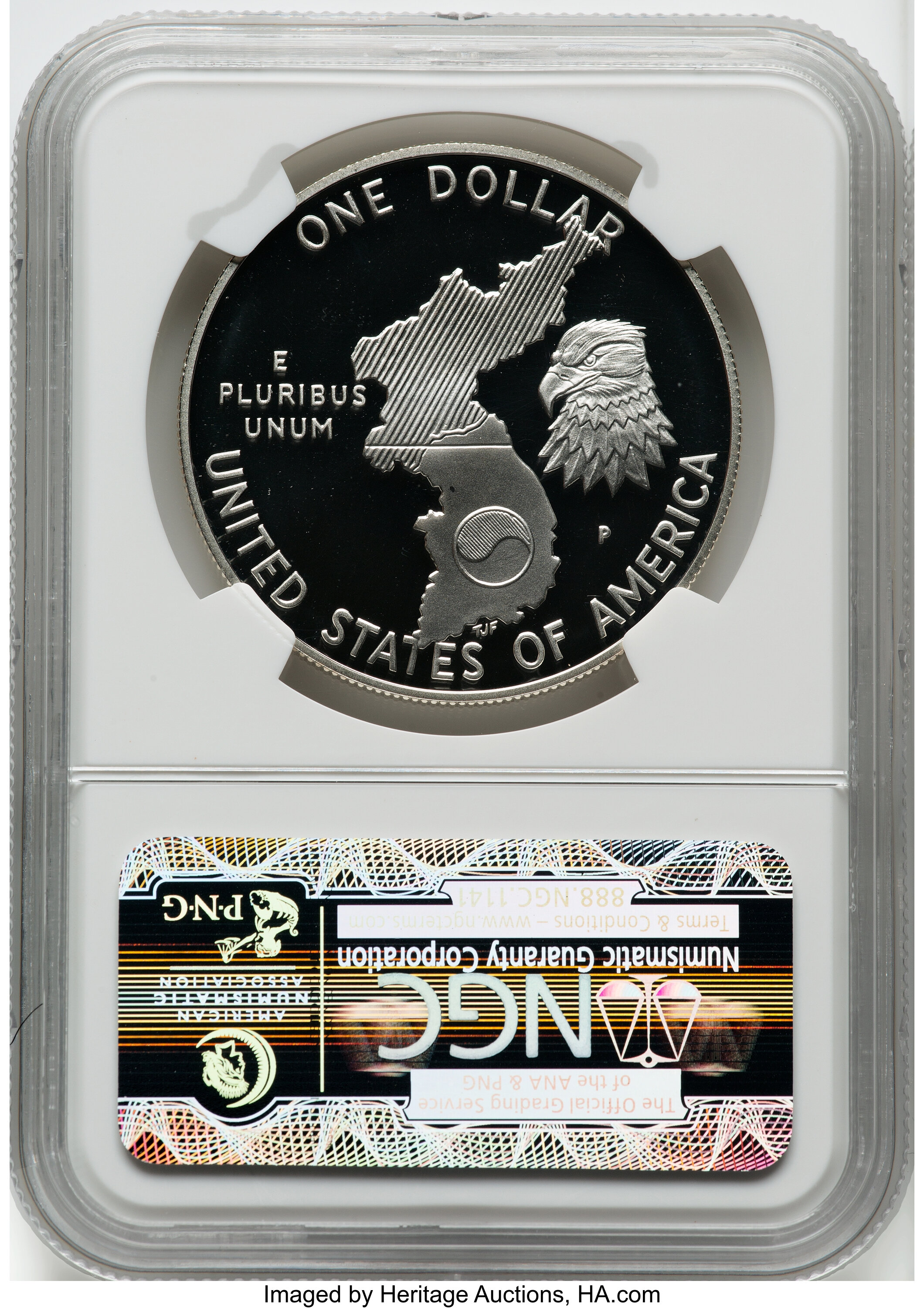 1991-P S$1 Korean War Memorial PR DCAM OGP thumbnail 5