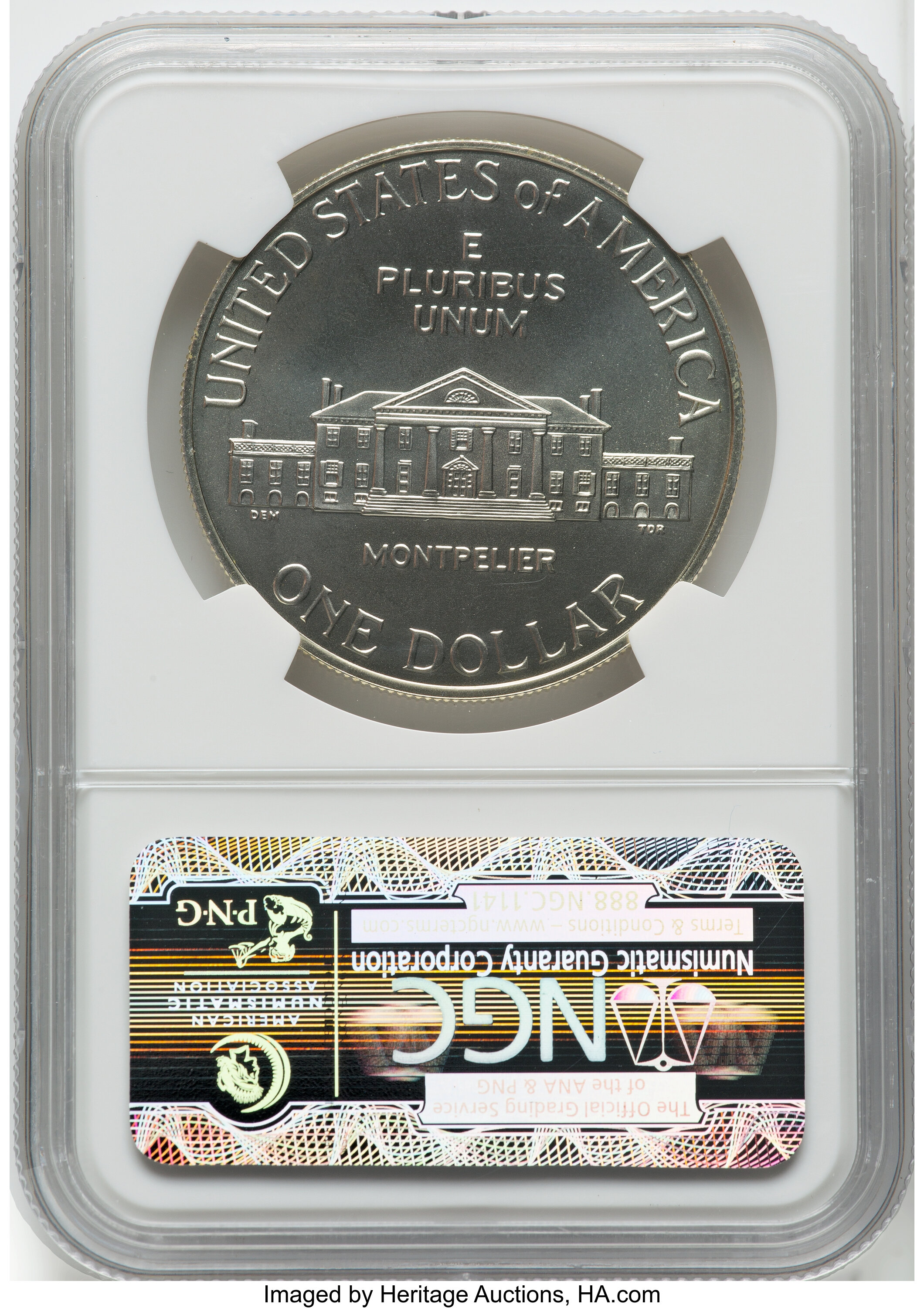 1993-D S$1 James Madison Bill of Rights MS70 thumbnail 2