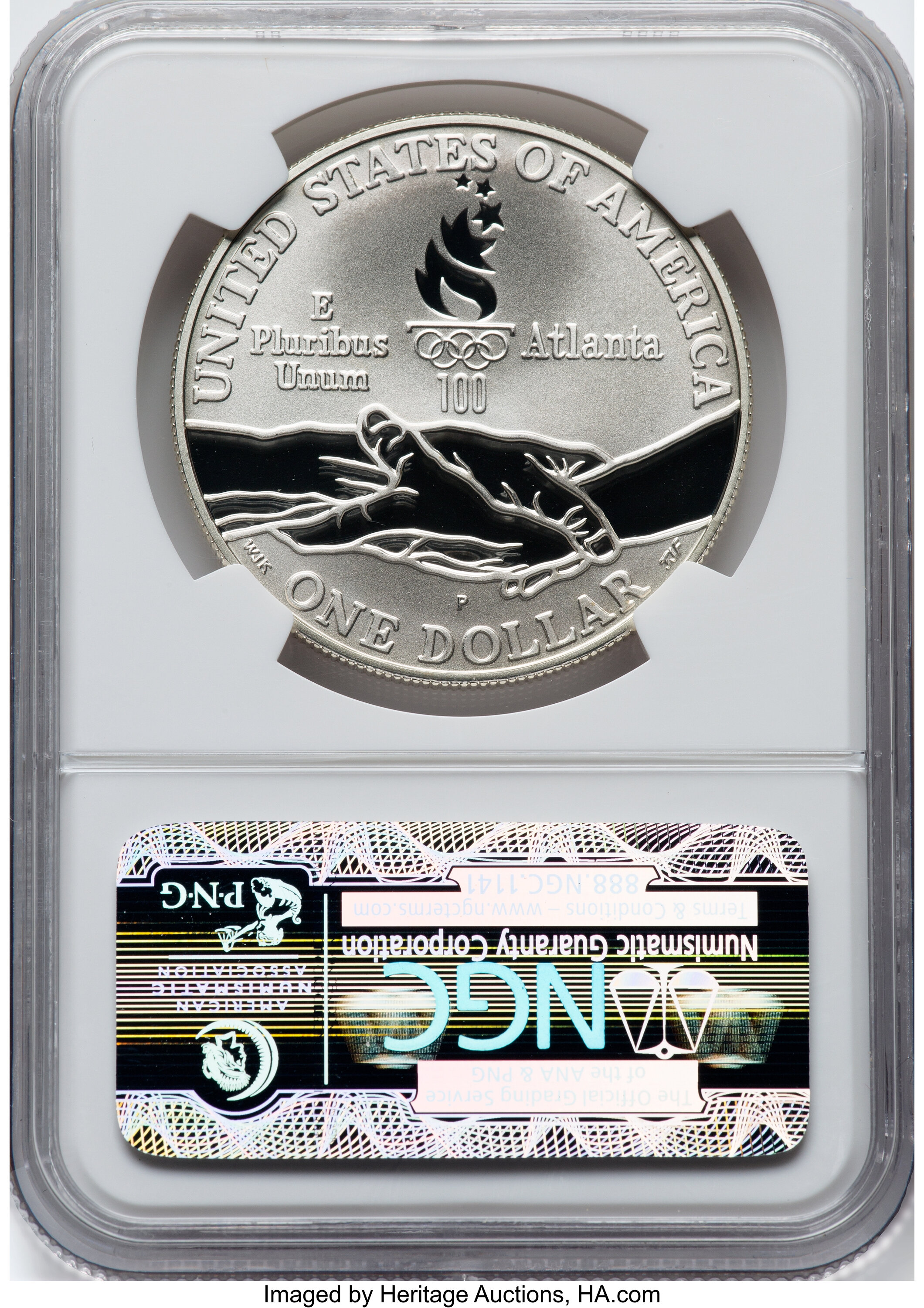 1995-P S$1 Atlanta Olympics Gymnastics PR DCAM PR70 DCAM thumbnail 3