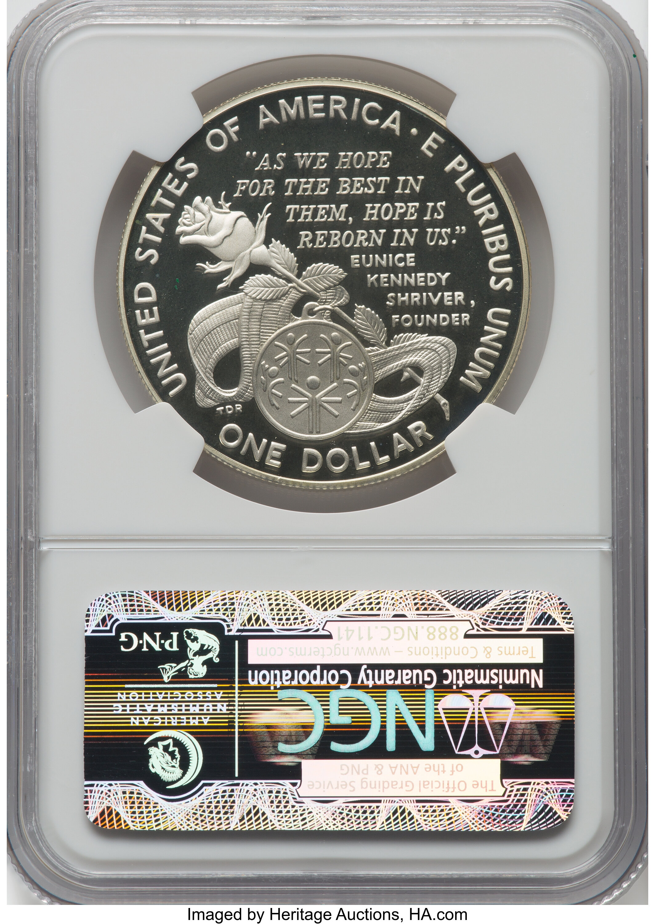 1995-P S$1 Special Olympics World Games PR DCAM PR70 DCAM CAC thumbnail 8