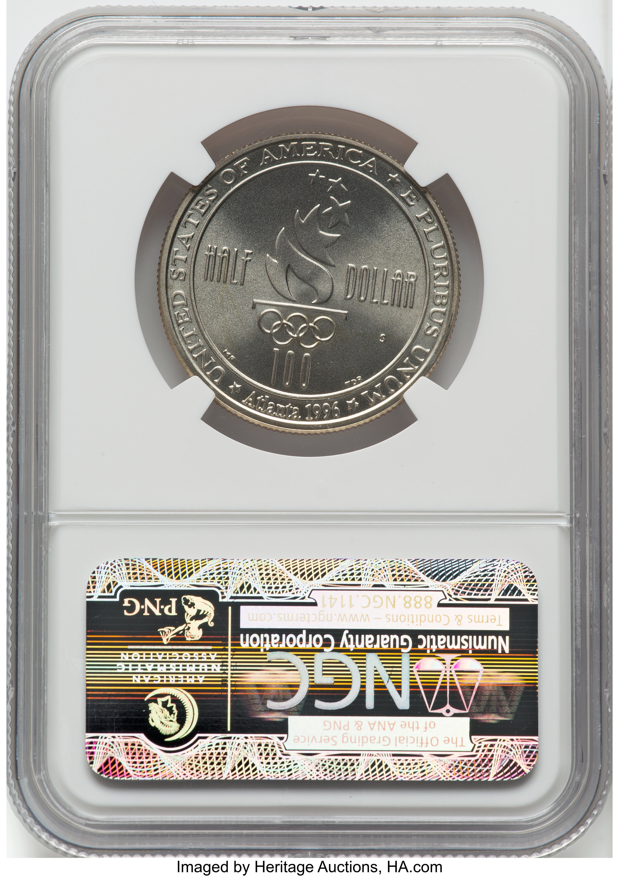 1996-S 50c Atlanta Olympics Soccer OGP thumbnail 2