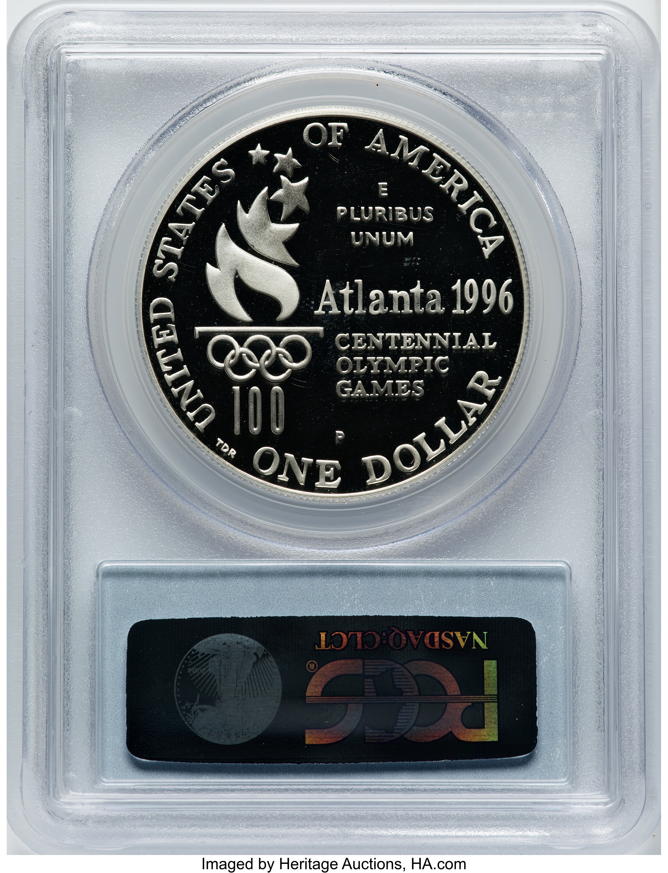 1996-P S$1 Atlanta Olympics Tennis PR DCAM PR70 DCAM thumbnail 4