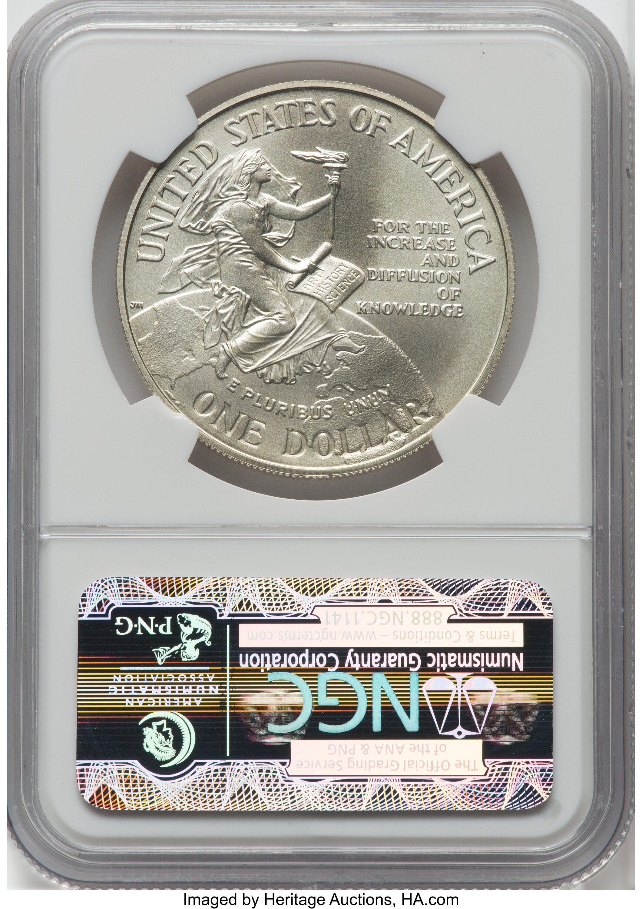1996-D S$1 Smithsonian Institution 150th Anniversary OGP thumbnail 16