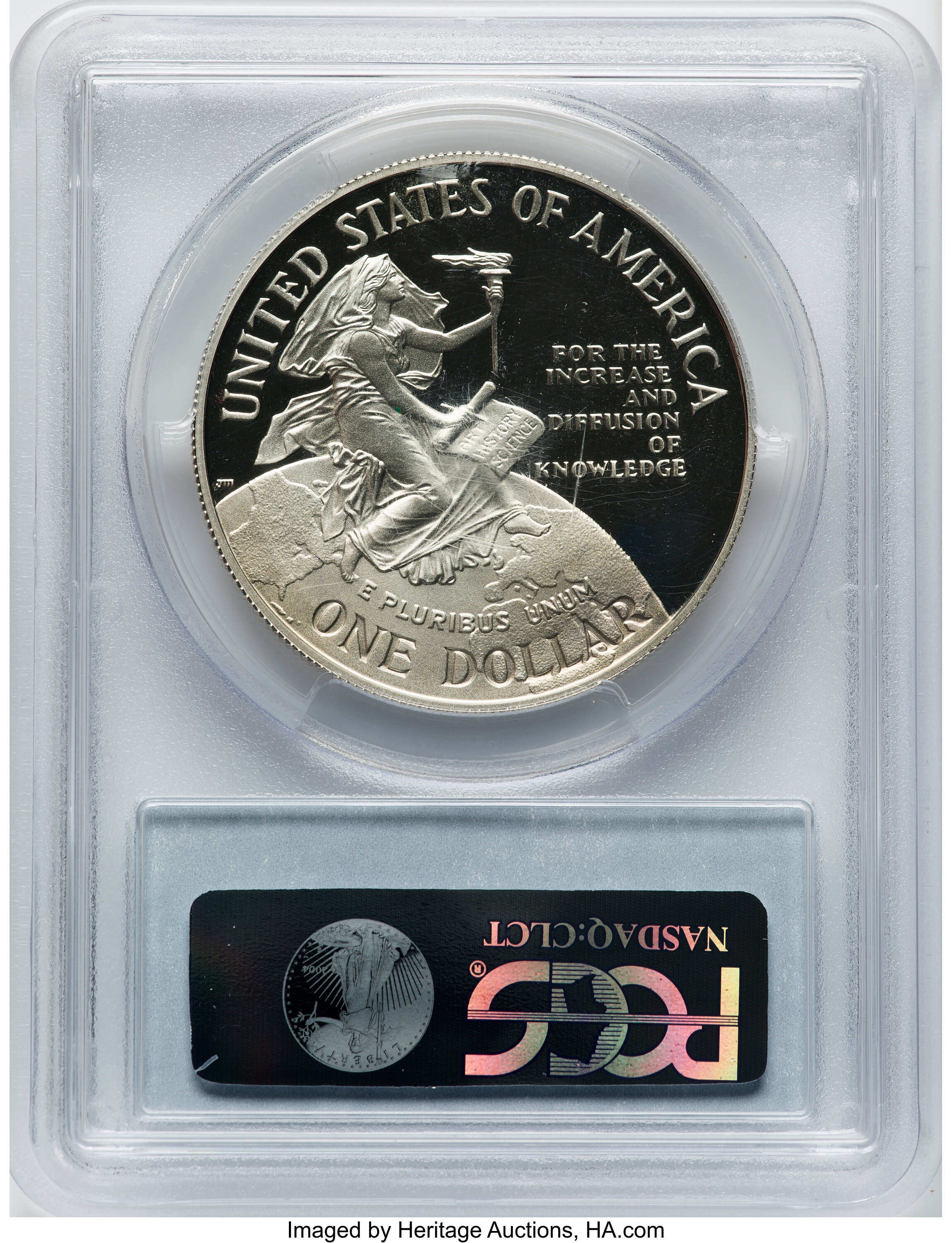 1996-P S$1 Smithsonian Institution 150th Anniversary PR DCAM PR70 DCAM thumbnail 3