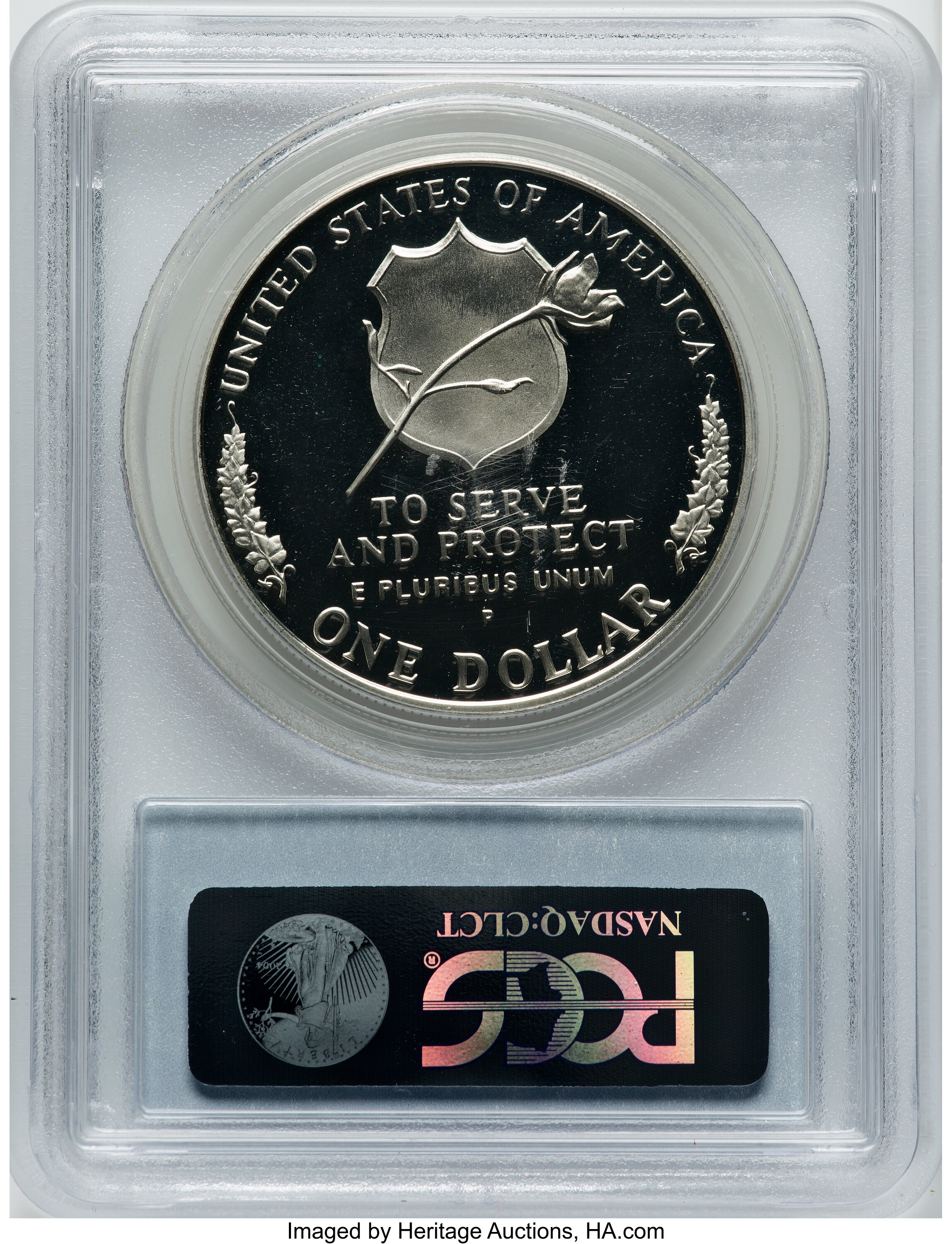 1997-P S$1 National Law Enforcement Officers Memorial PR DCAM PR70 DCAM thumbnail 6