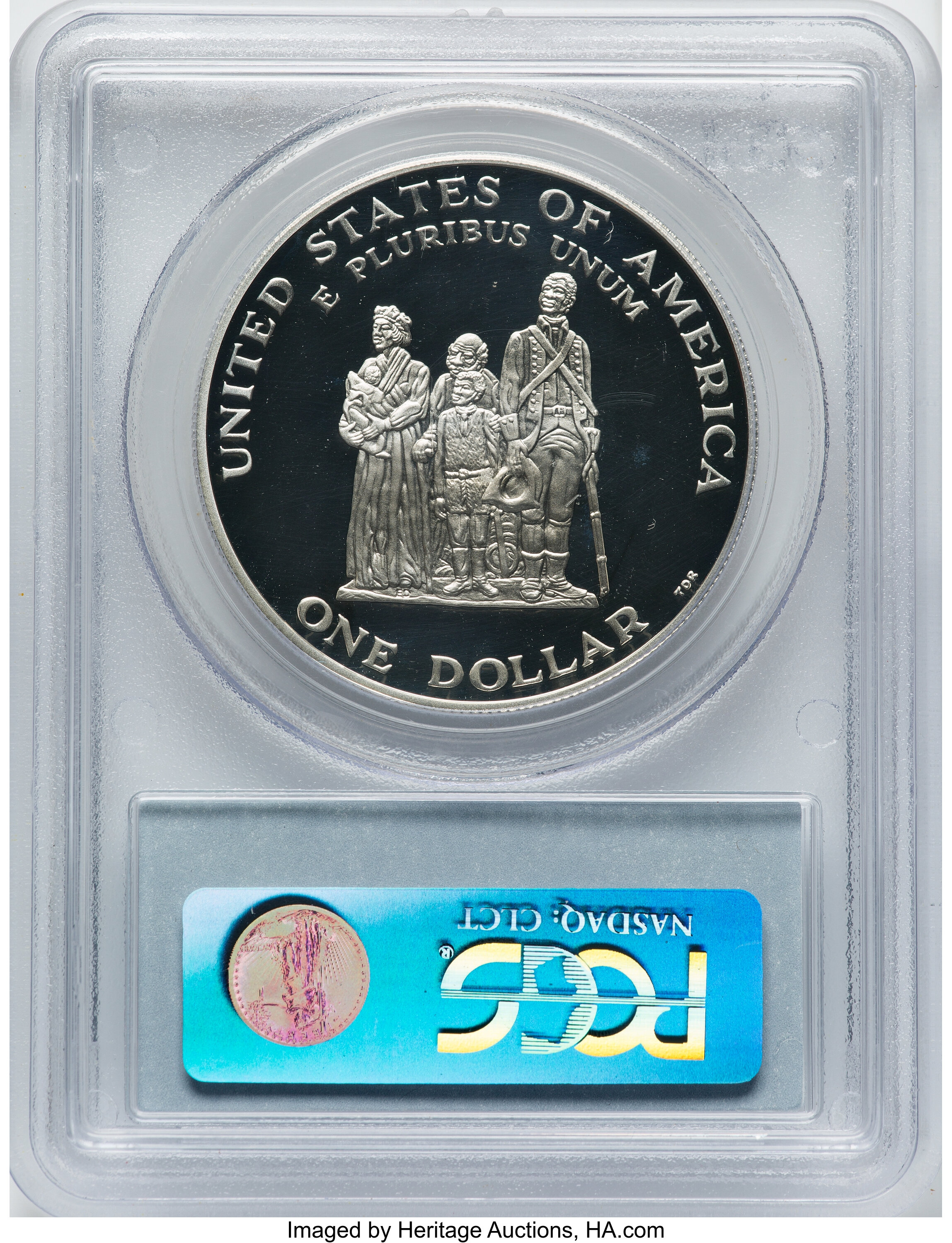 1998-S S$1 Black Revolutionary War Patriots, Crispus Attucks PR DCAM PR70 DCAM thumbnail 5