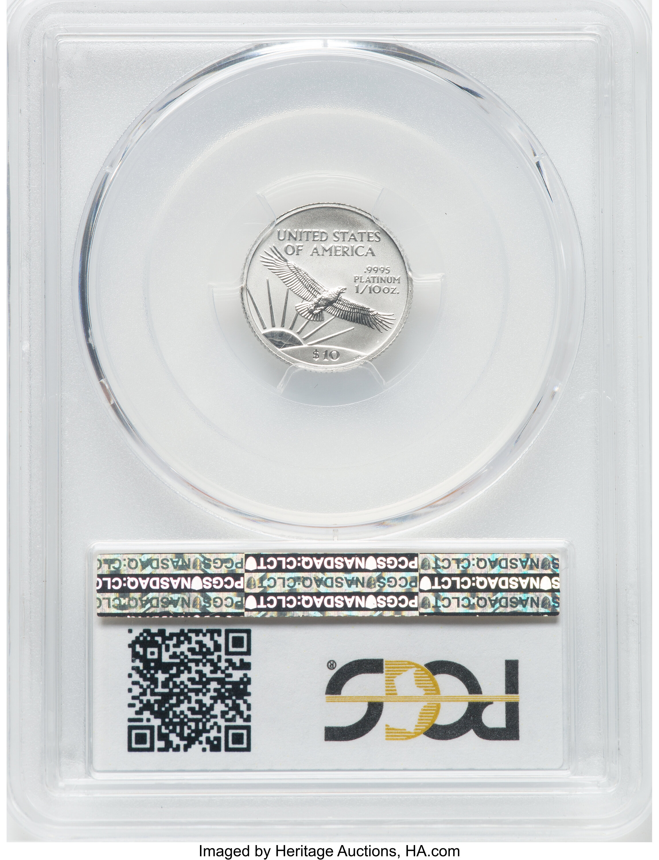 2000 $10  Platinum Eagle MS70 thumbnail 7