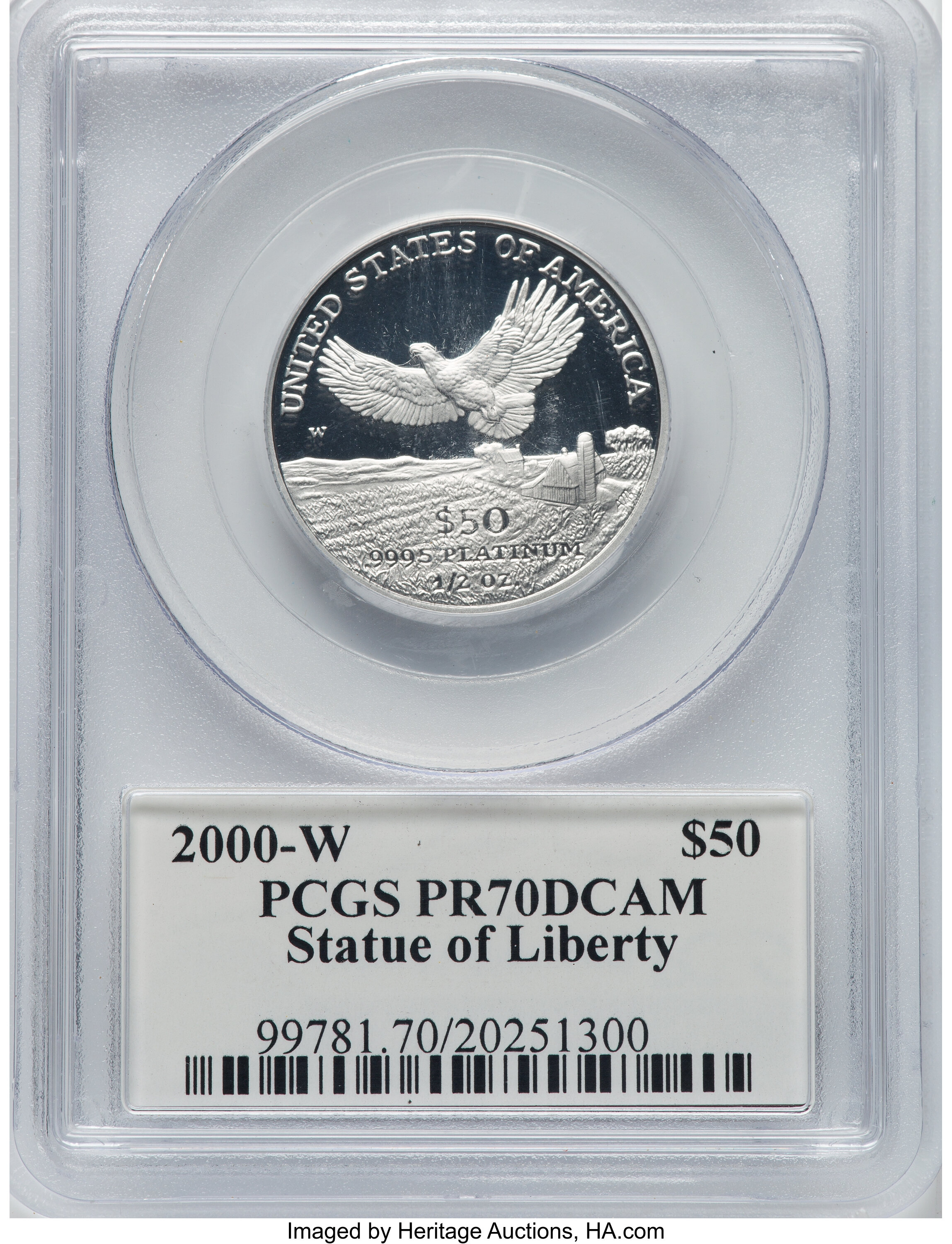 2000-W P$50  Platinum Eagle PR DCAM PR70 DCAM thumbnail 11