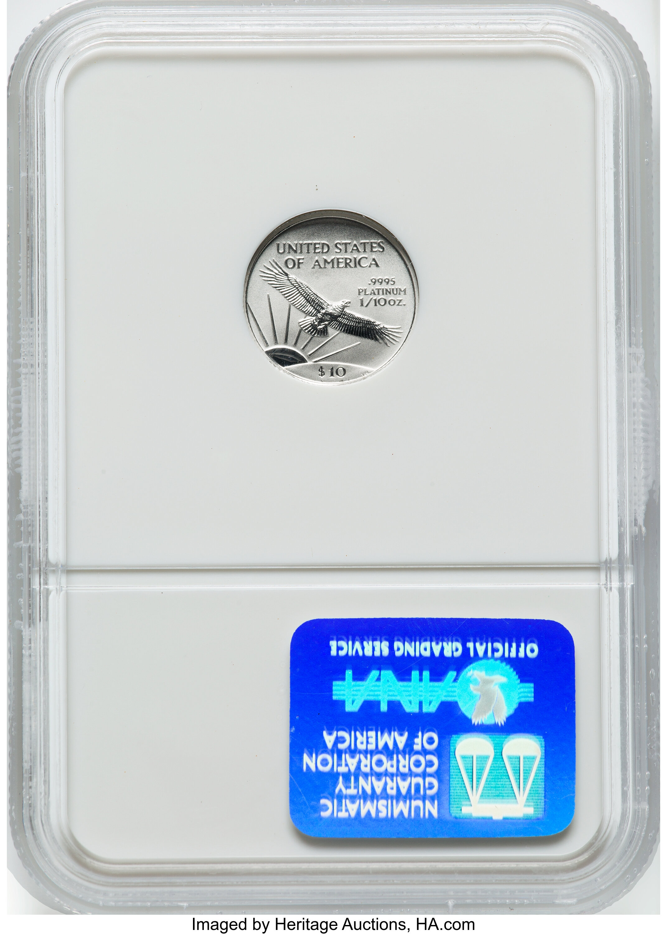 2001 $10  Platinum Eagle MS70 thumbnail 5