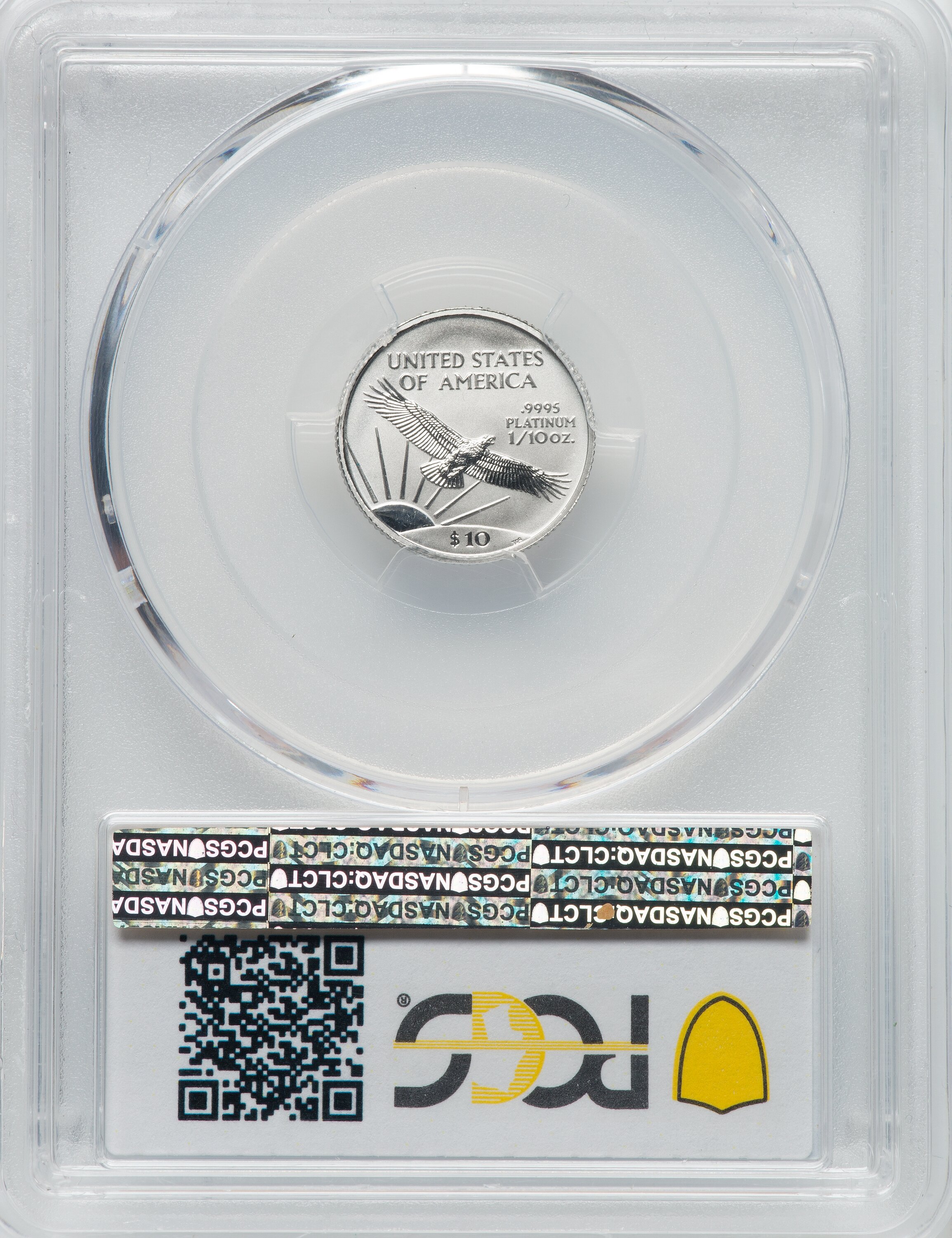 2001 $10  Platinum Eagle MS70 thumbnail 7