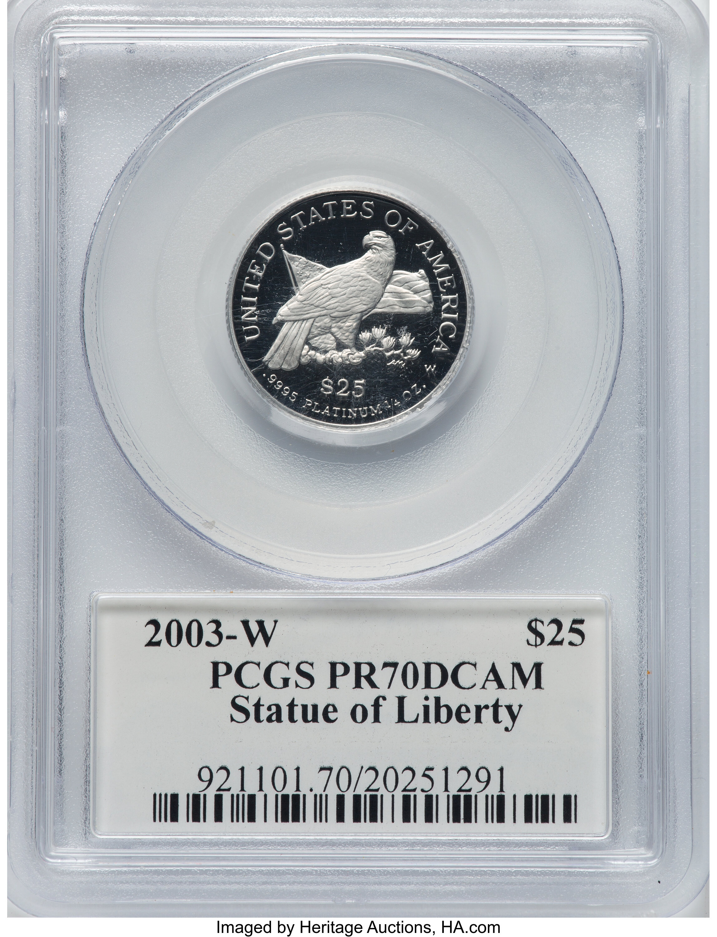 2003-W $25  Platinum Eagle PR DCAM PR70 DCAM thumbnail 19