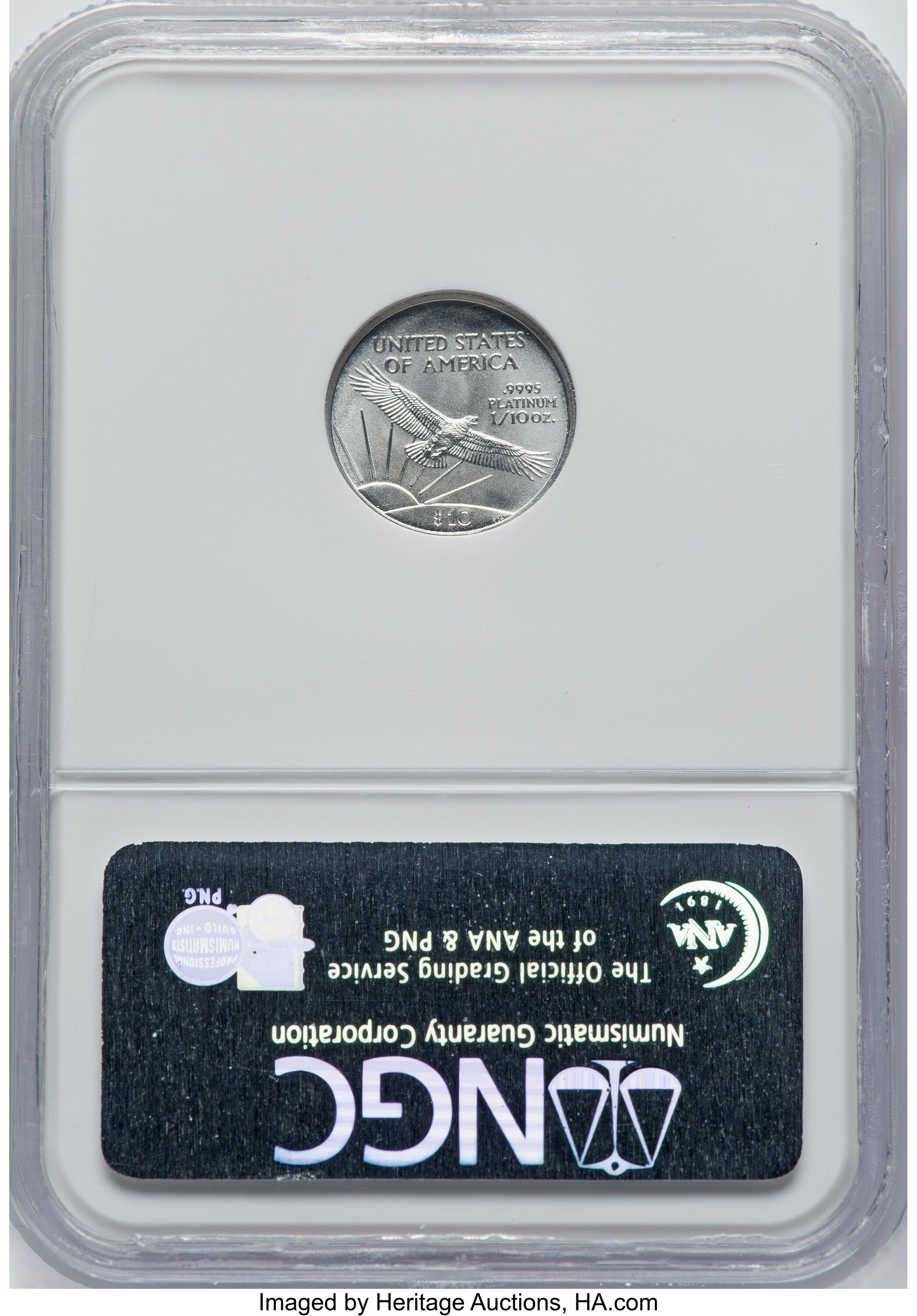 2004 $10  Platinum Eagle MS70 thumbnail 9