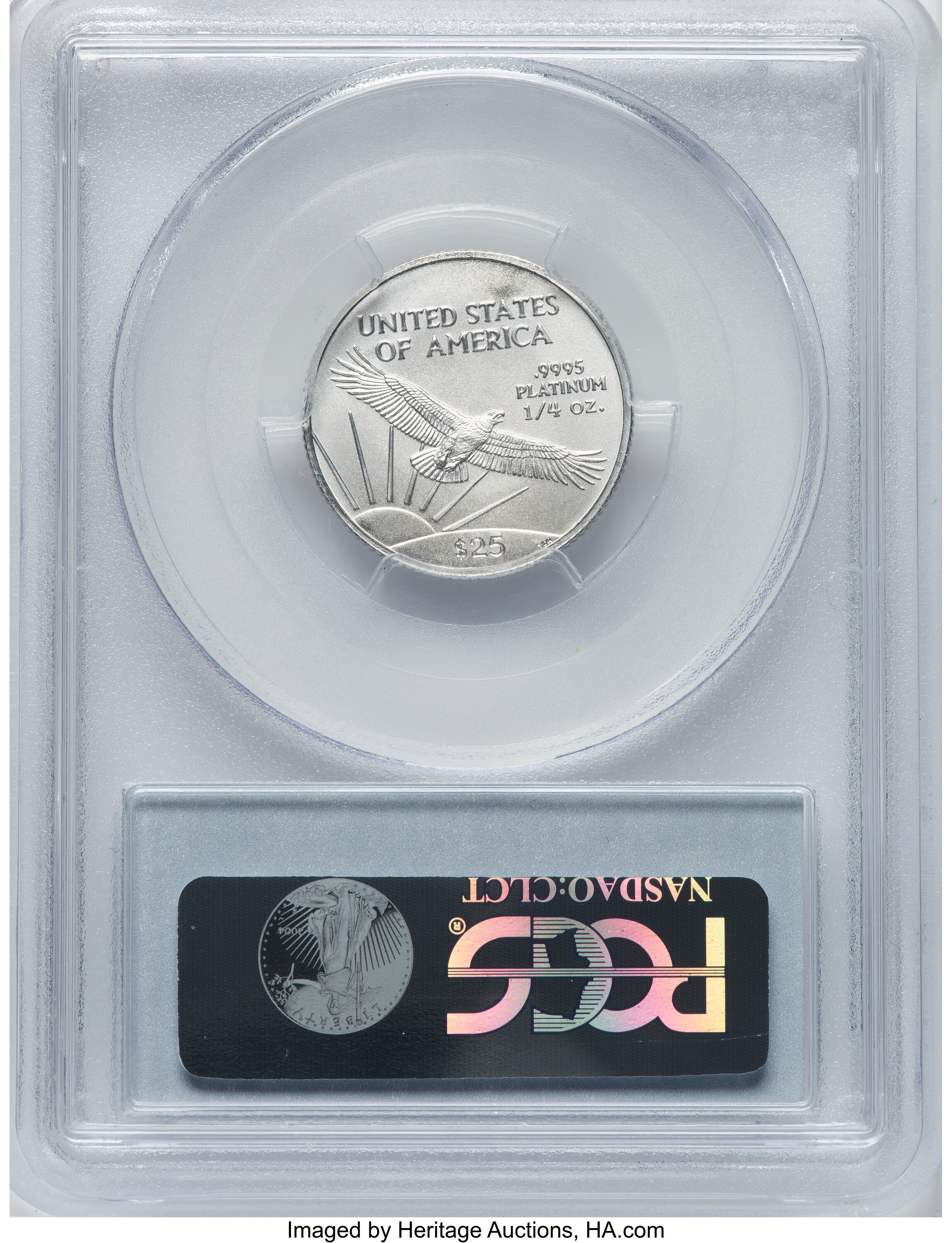 2004 $25  Platinum Eagle OGP thumbnail 8