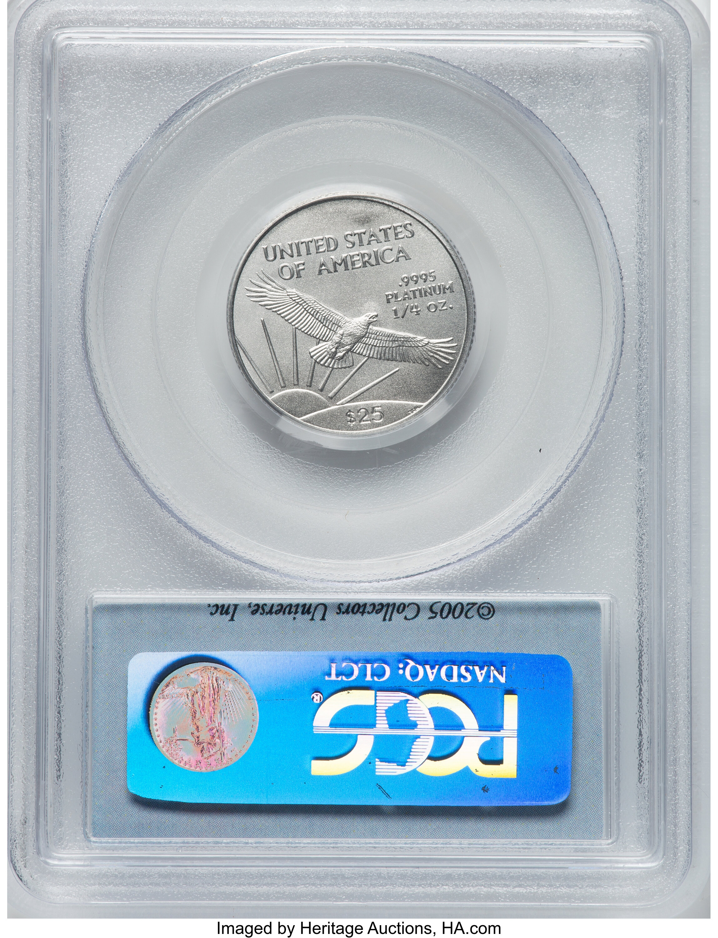 2005 $25  Platinum Eagle MS70 thumbnail 4