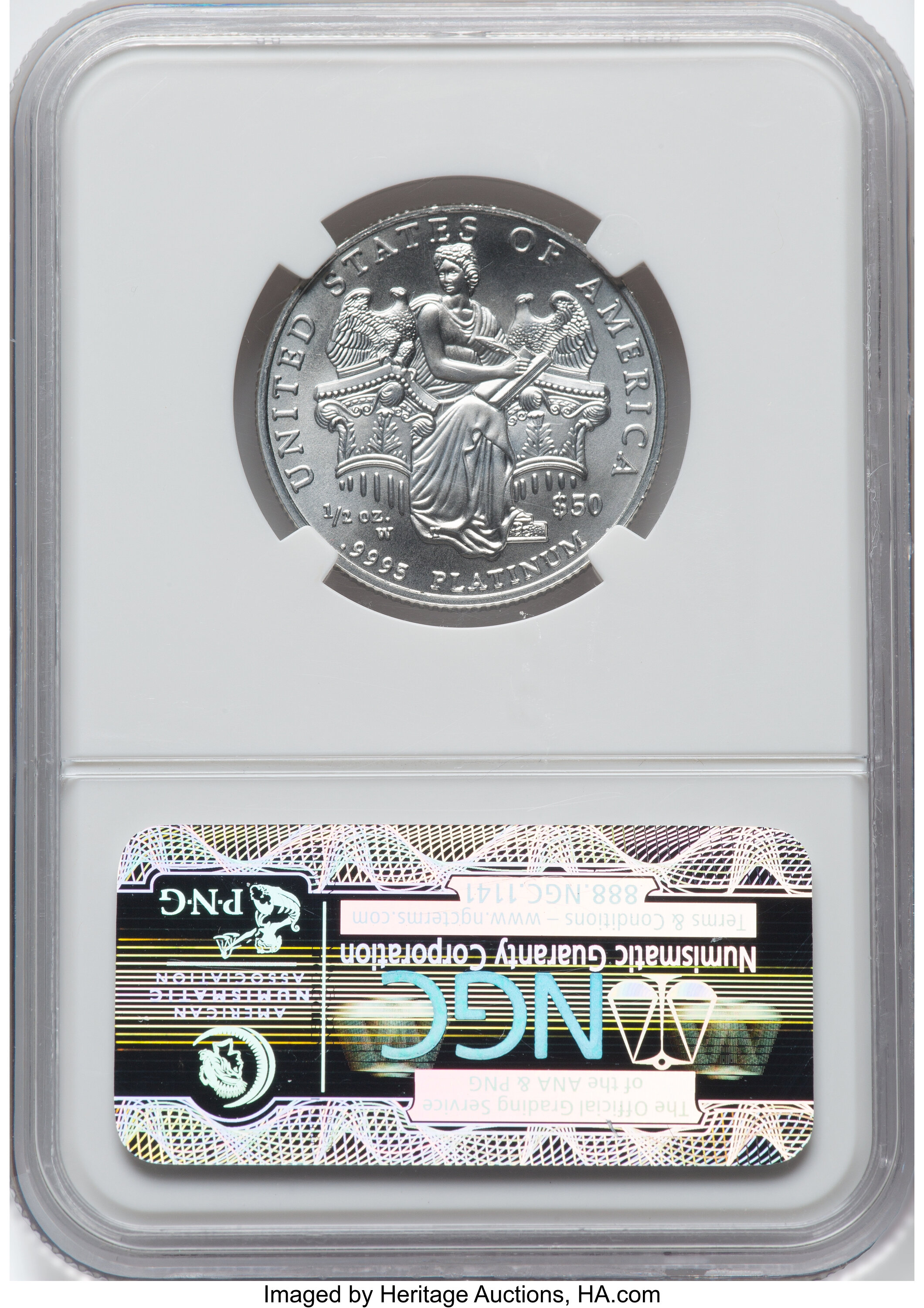 2006-W P$50  Platinum Eagle, Burnished MS70 thumbnail 8