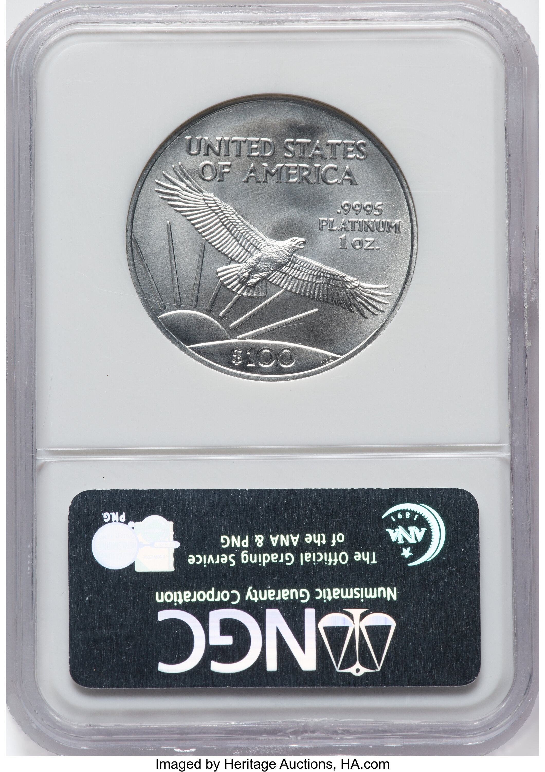 2006 P$100  Platinum Eagle OGP thumbnail 7