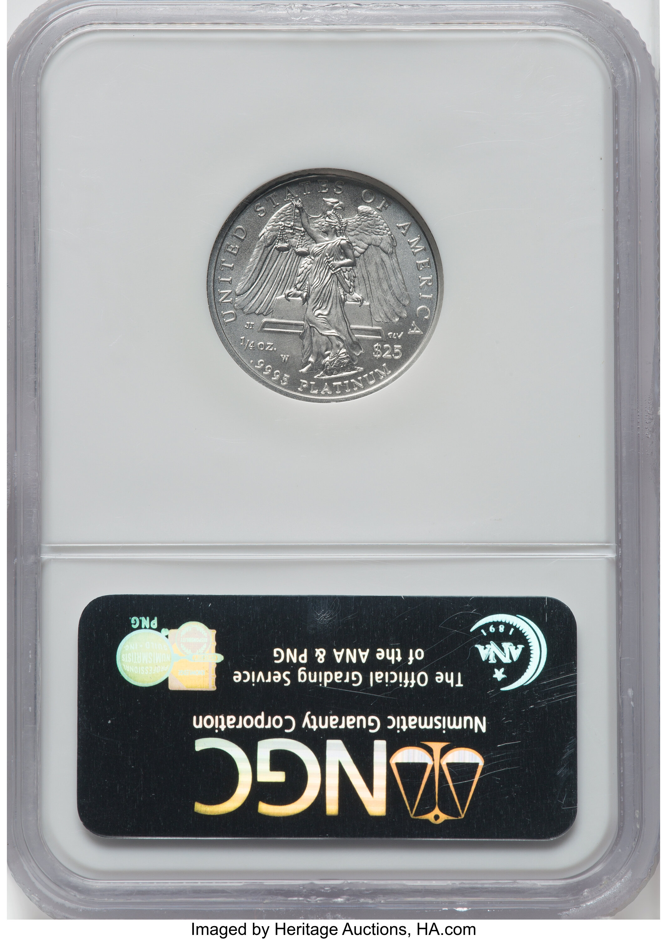 2008-W $25  Platinum Eagle, Burnished MS65 thumbnail 17