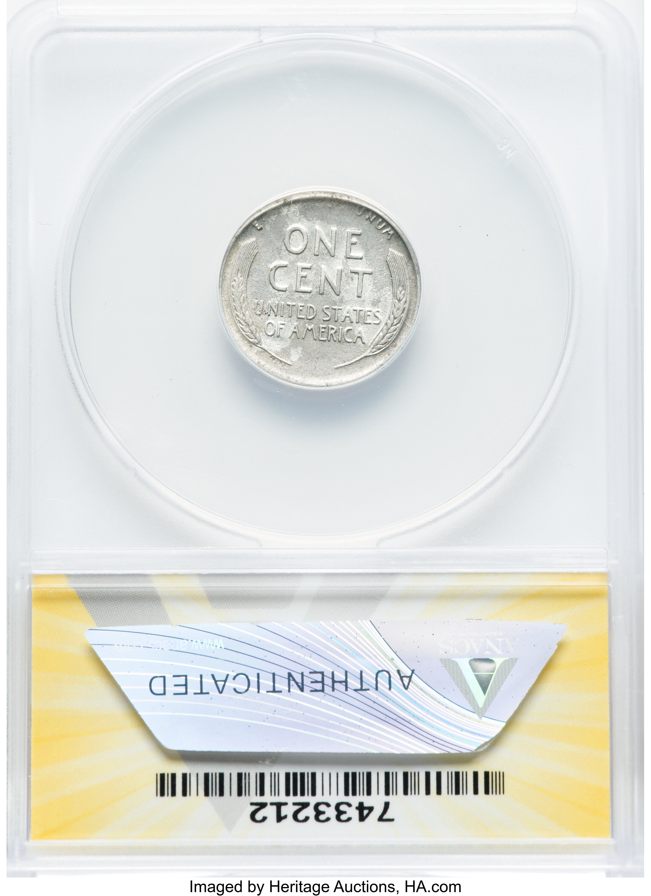 Lincoln Cent 1c 1943, Steel, Wheat Reverse [Type] XF40 thumbnail 2