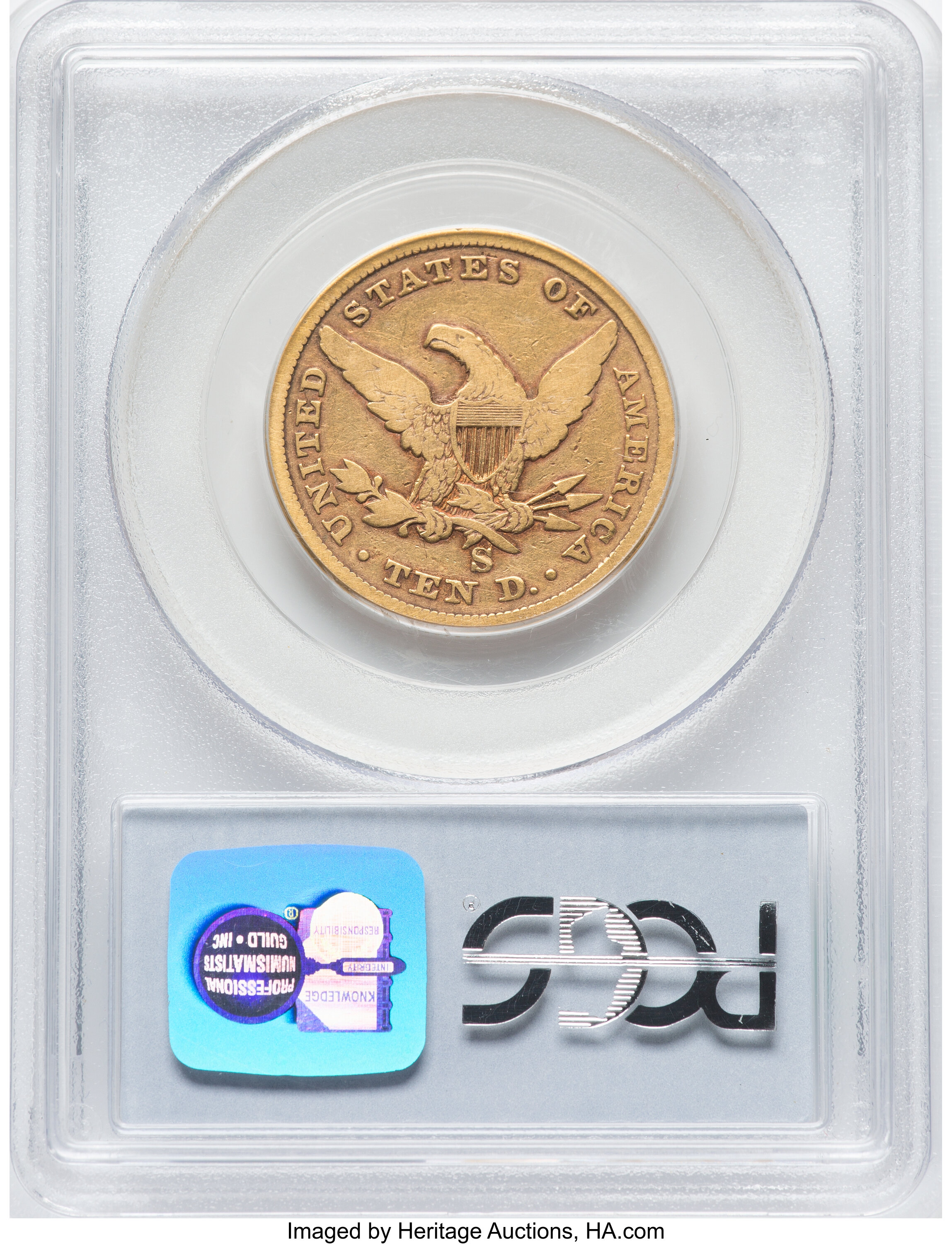 1859-S $10 VG8 thumbnail 6