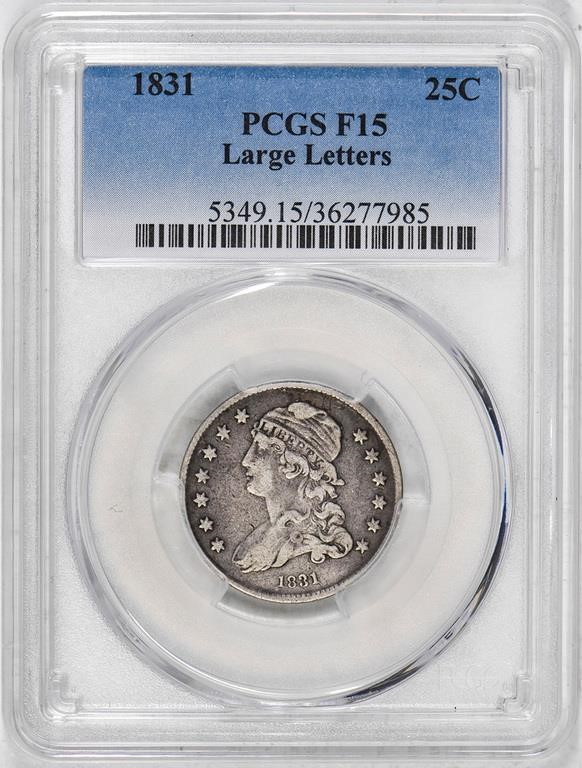 1831 25c Large Letters F12 thumbnail 9
