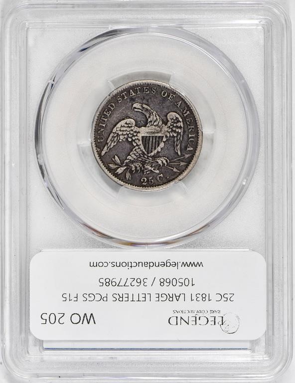 1831 25c Large Letters F12 thumbnail 10