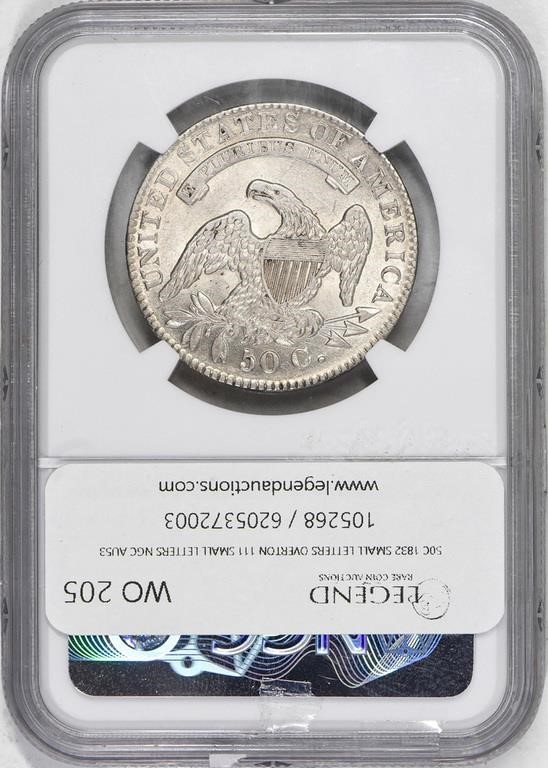 1832 50c Small Letters, O-111 MS60 CAC thumbnail 27