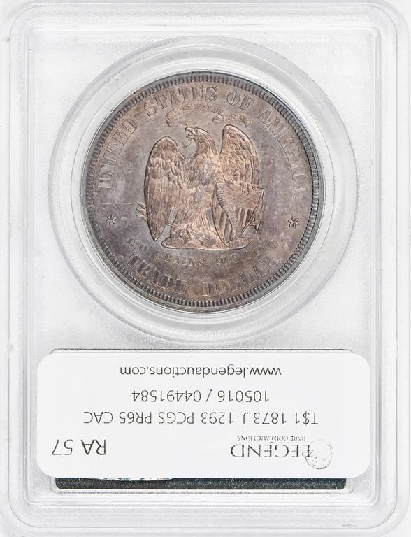1873 PT$1 Silver, J-1293 PR61 CAC thumbnail 24