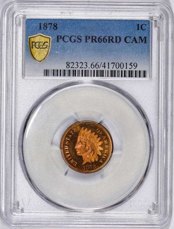1878 1c PR RD CAM PR66 RD CAM thumbnail 4