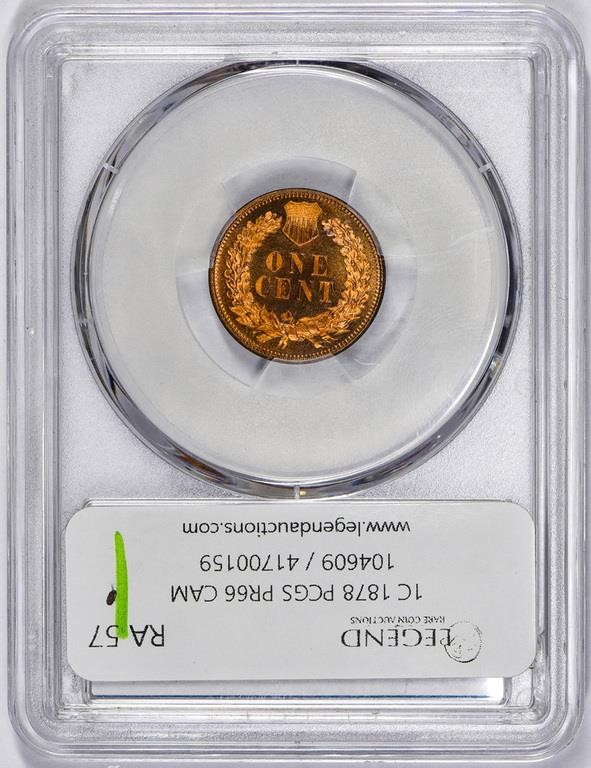 1878 1c PR RD CAM PR66 RD CAM thumbnail 5