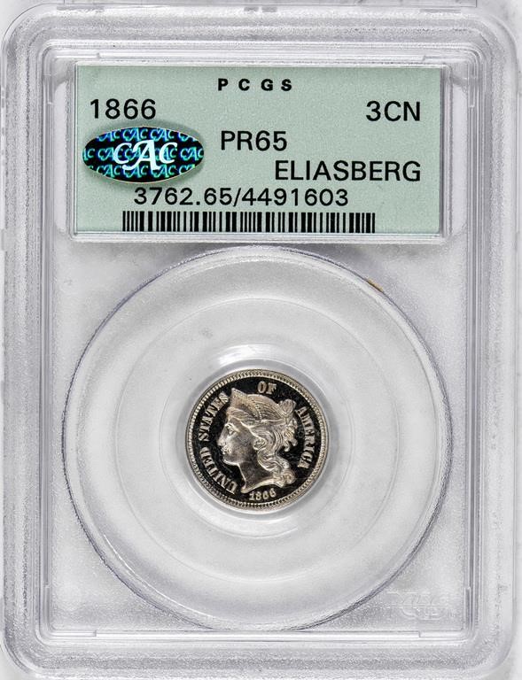 1866 3cN PR67 CAC thumbnail 17