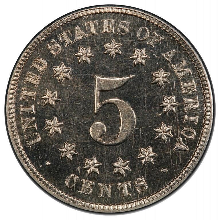 1875 5c PR CAM PR65 CAM CAC thumbnail 6