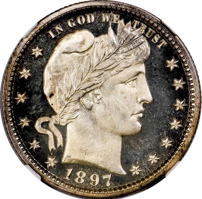 25C 1897 NGC PR66