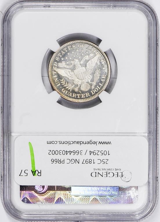 1897 25c PR66 CAC thumbnail 7