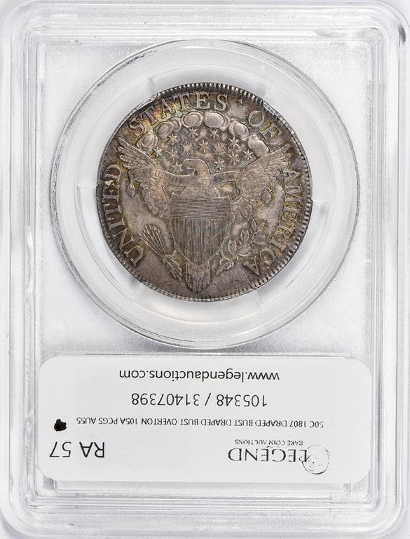 1807 50c Draped Bust, O-105a MS62 CAC thumbnail 25