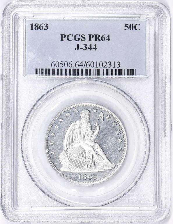 1863 P50c Aluminum, J-344 PR67 CAC thumbnail 19