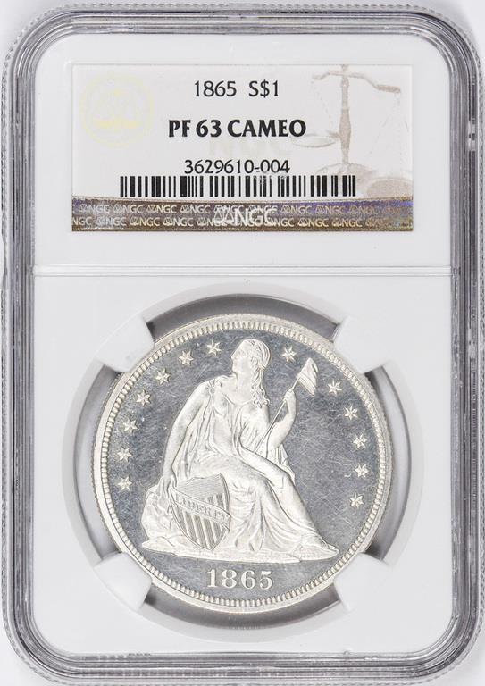 1865 $1  PR CAM PR63 CAM CAC thumbnail 11