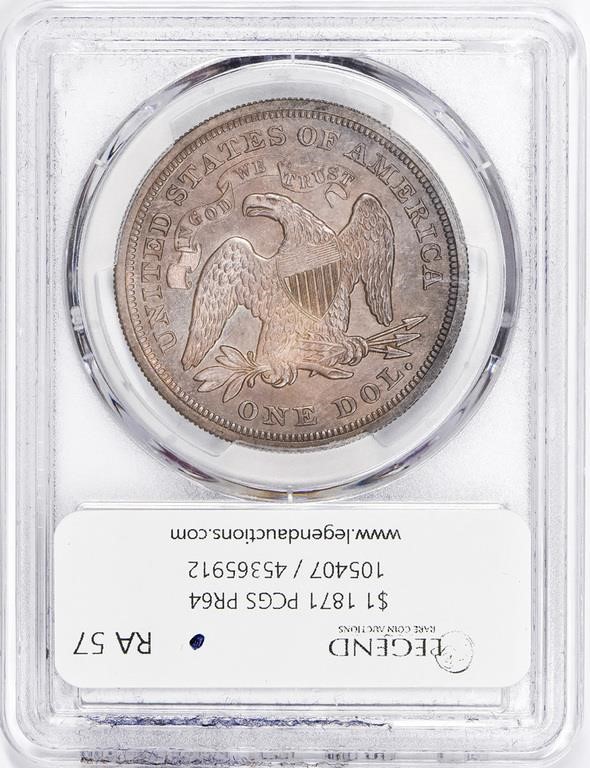1871 $1 PR64 CAC thumbnail 4
