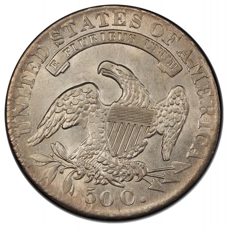 1833 50c O-101 AU55 thumbnail 3