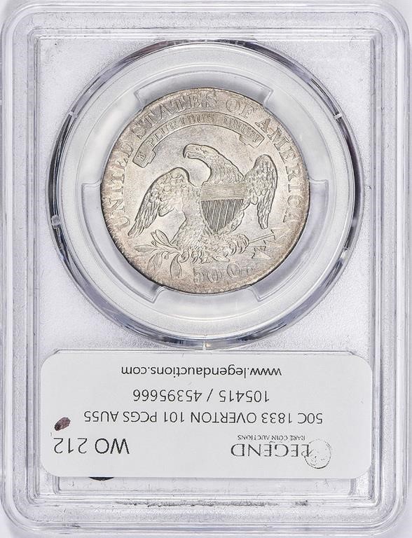 1833 50c O-101 AU55 thumbnail 5